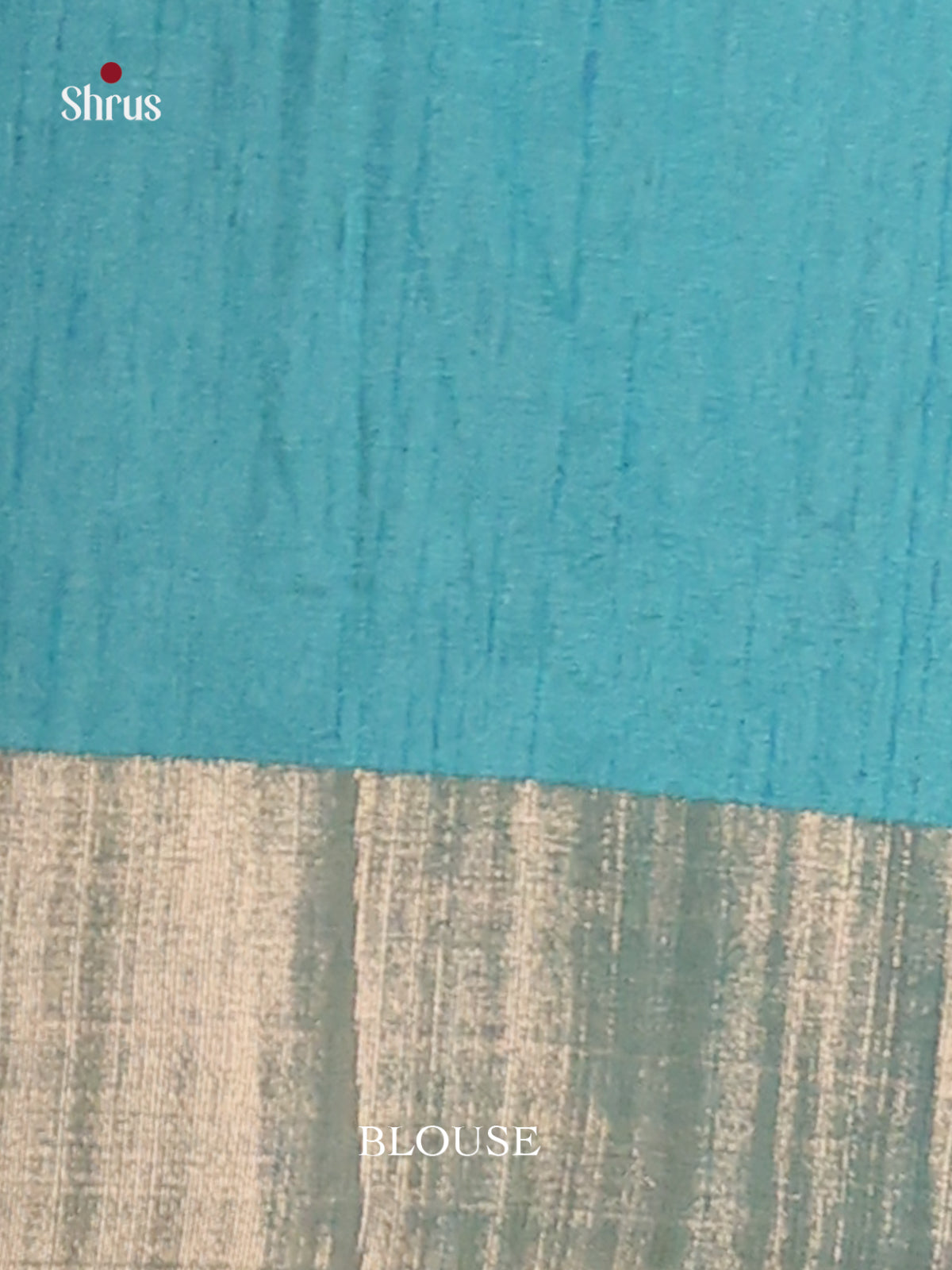 Blue - Semi Rawsilk Saree