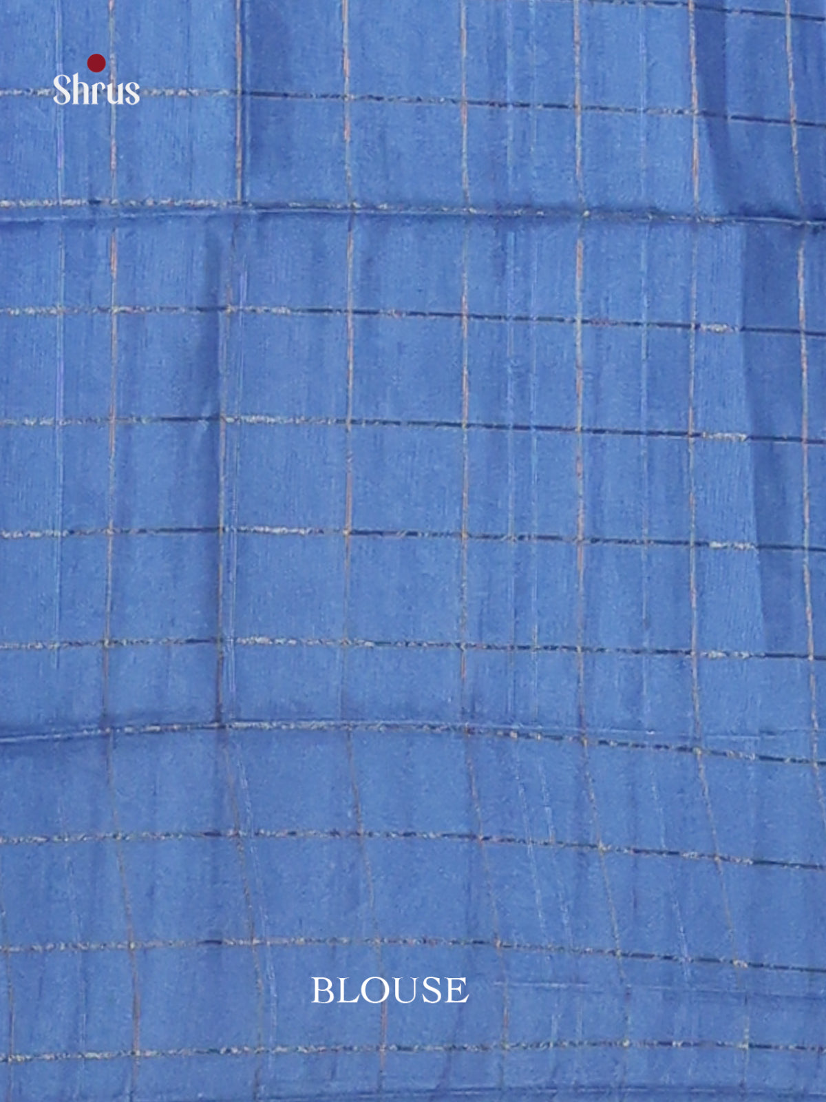 Lite Blue & blue - Champa semitussar Saree - Shop on Shrus.com