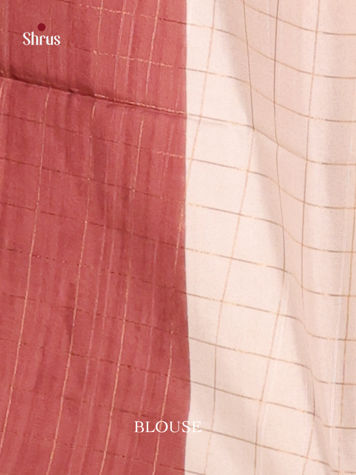 Peach & Maroon - Champa semitussar Saree - Shop on Shrus.com