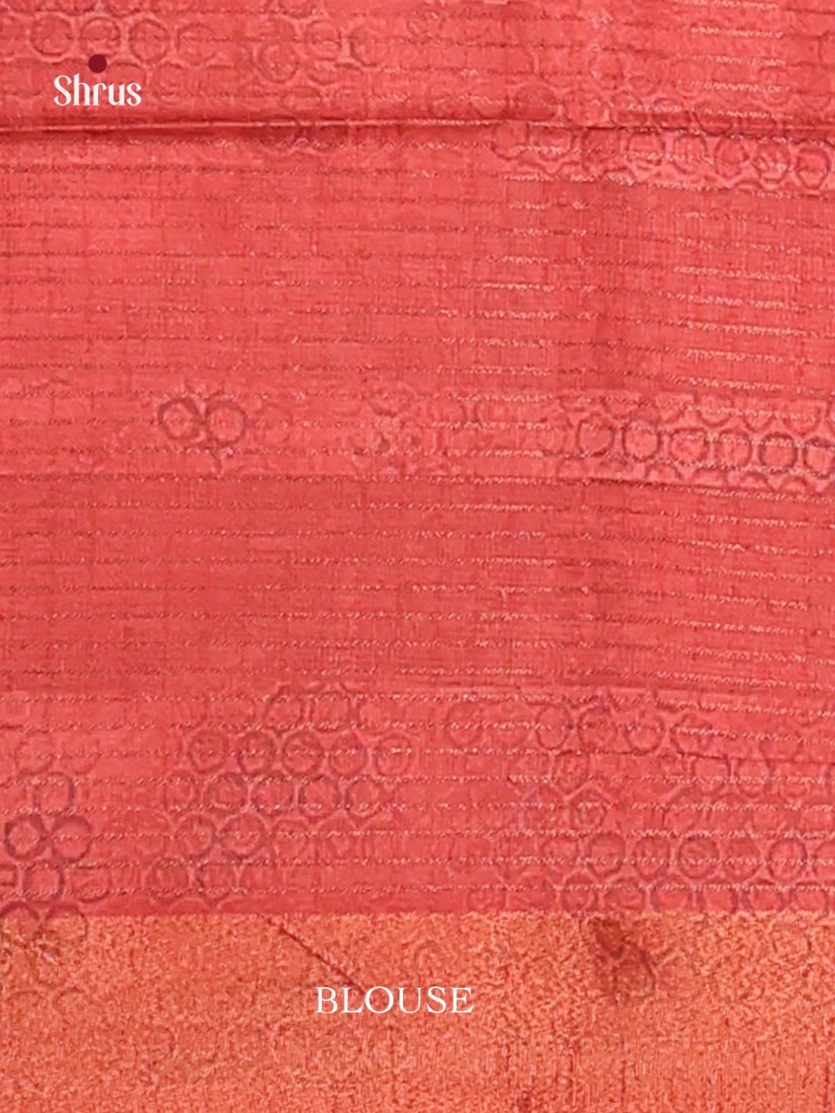 Cream & Red- Champa semitussar Saree - Shop on Shrus.com
