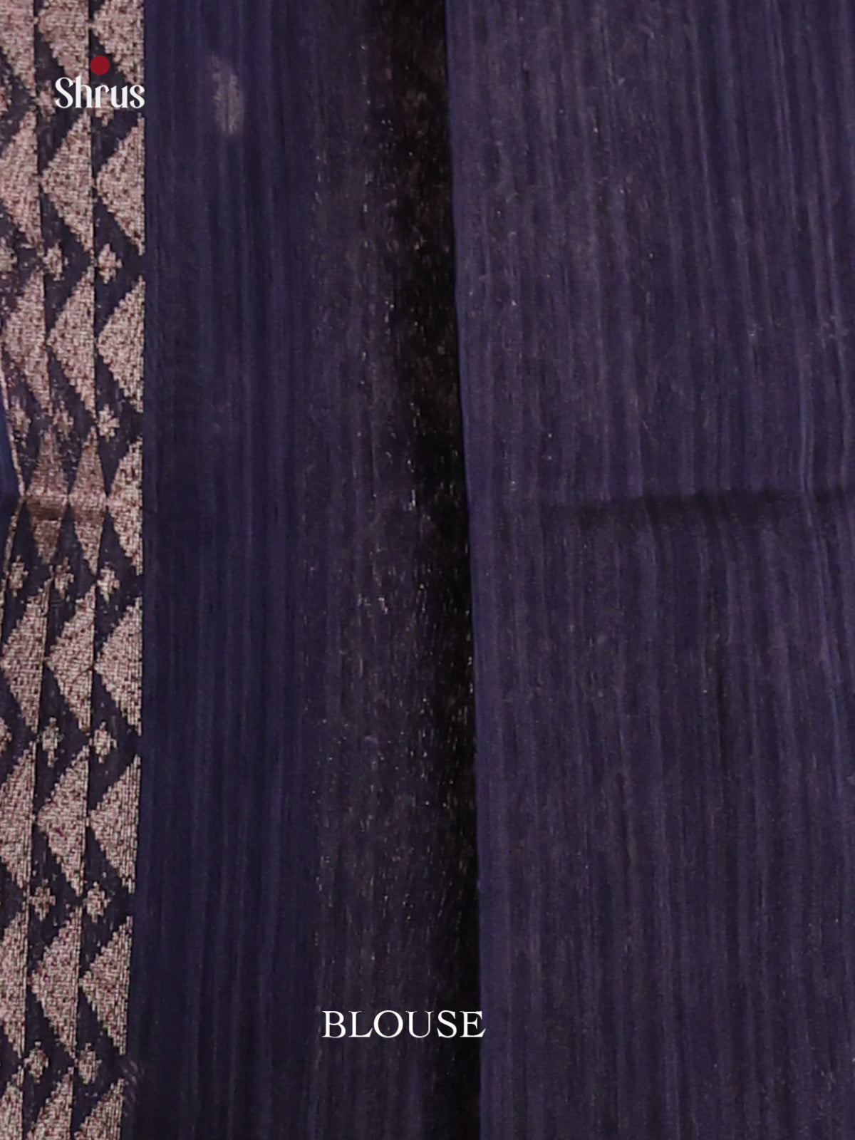 Maroon & Blue - Semi Jute Saree - Shop on Shrus.com