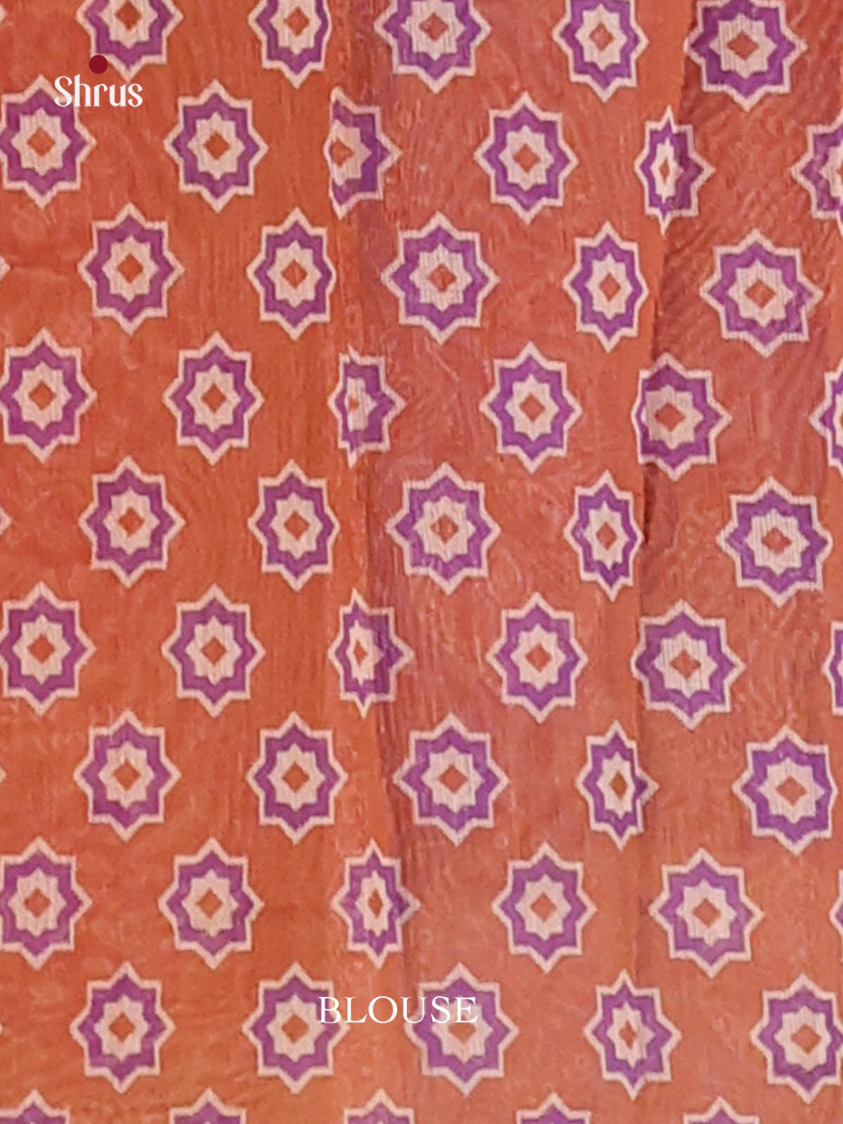 Purple & Brown - Semi Chanderi Saree - Shop on Shrus.com