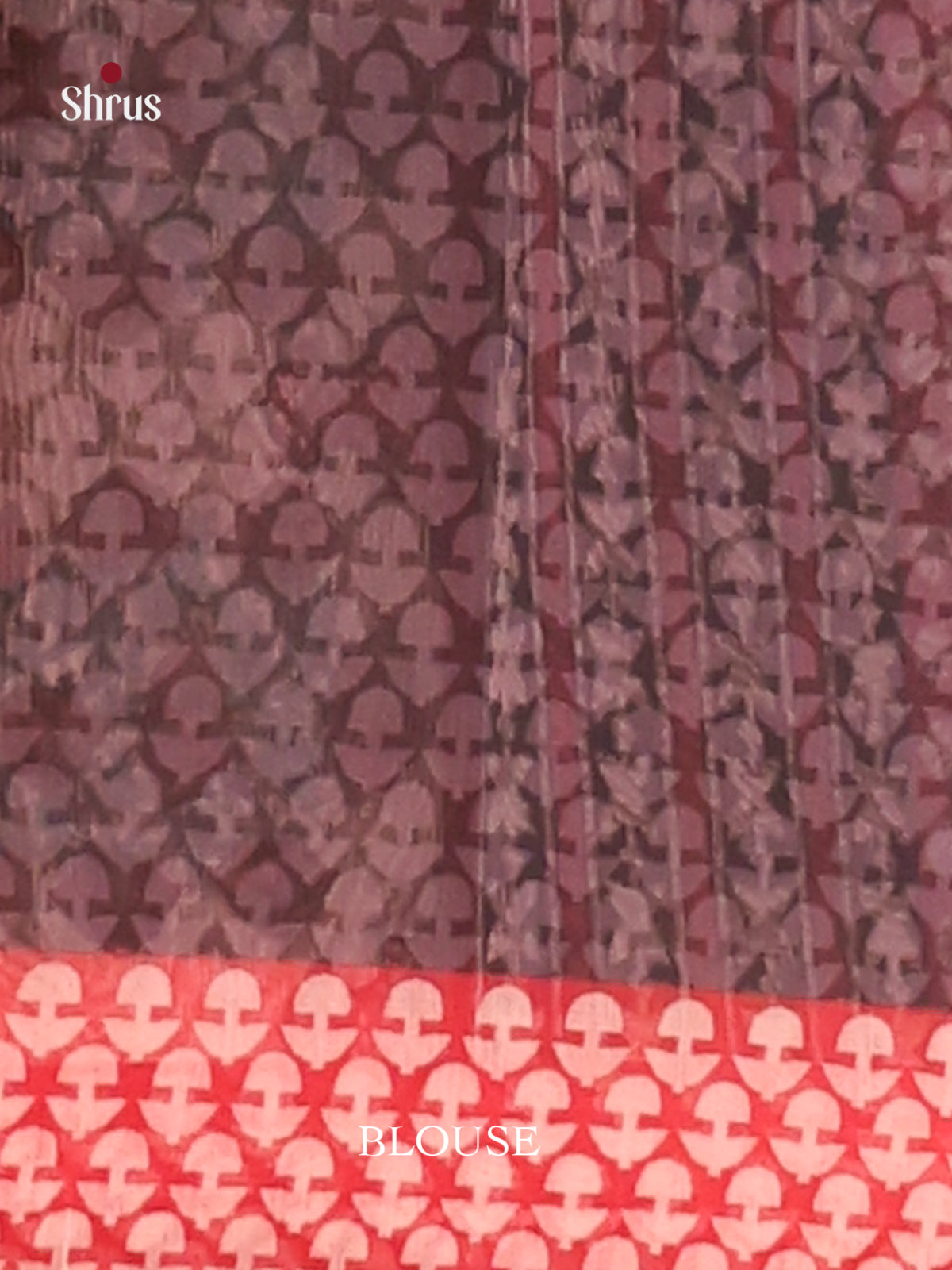 Black & Red - Semi Chanderi Saree