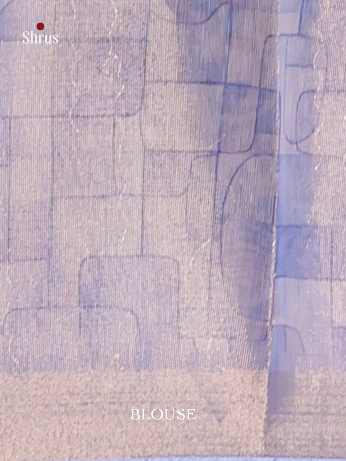 Grey & Blue- Semi Chanderi Saree - Shop on Shrus.com