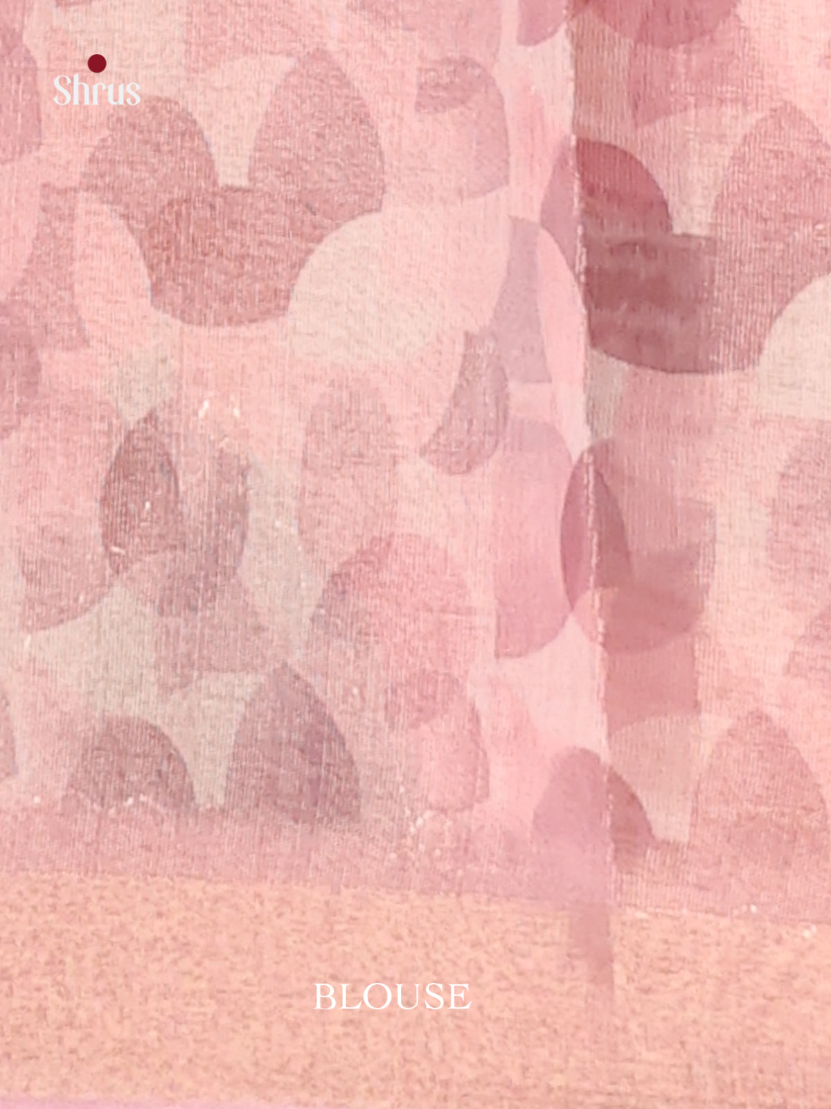 Pink & Green- Semi Chanderi Saree - Shop on Shrus.com