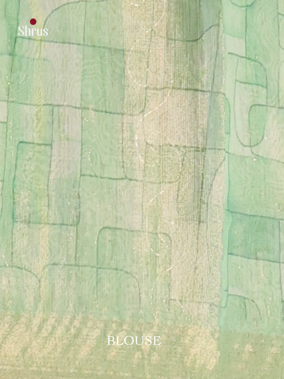 Green & Purple - Semi Chanderi Saree - Shop on Shrus.com
