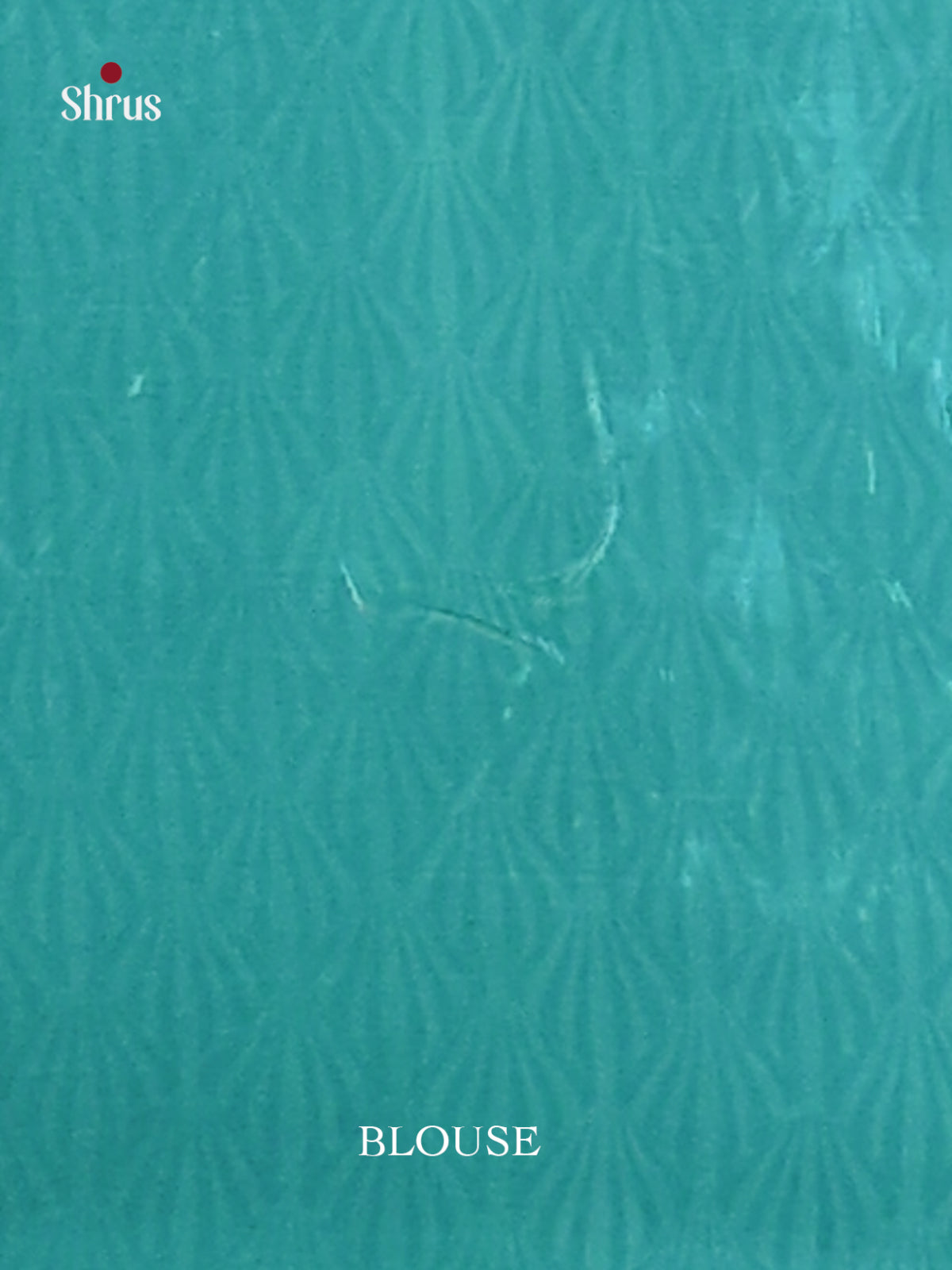 Cream & Teal - Semi Tussar Saree