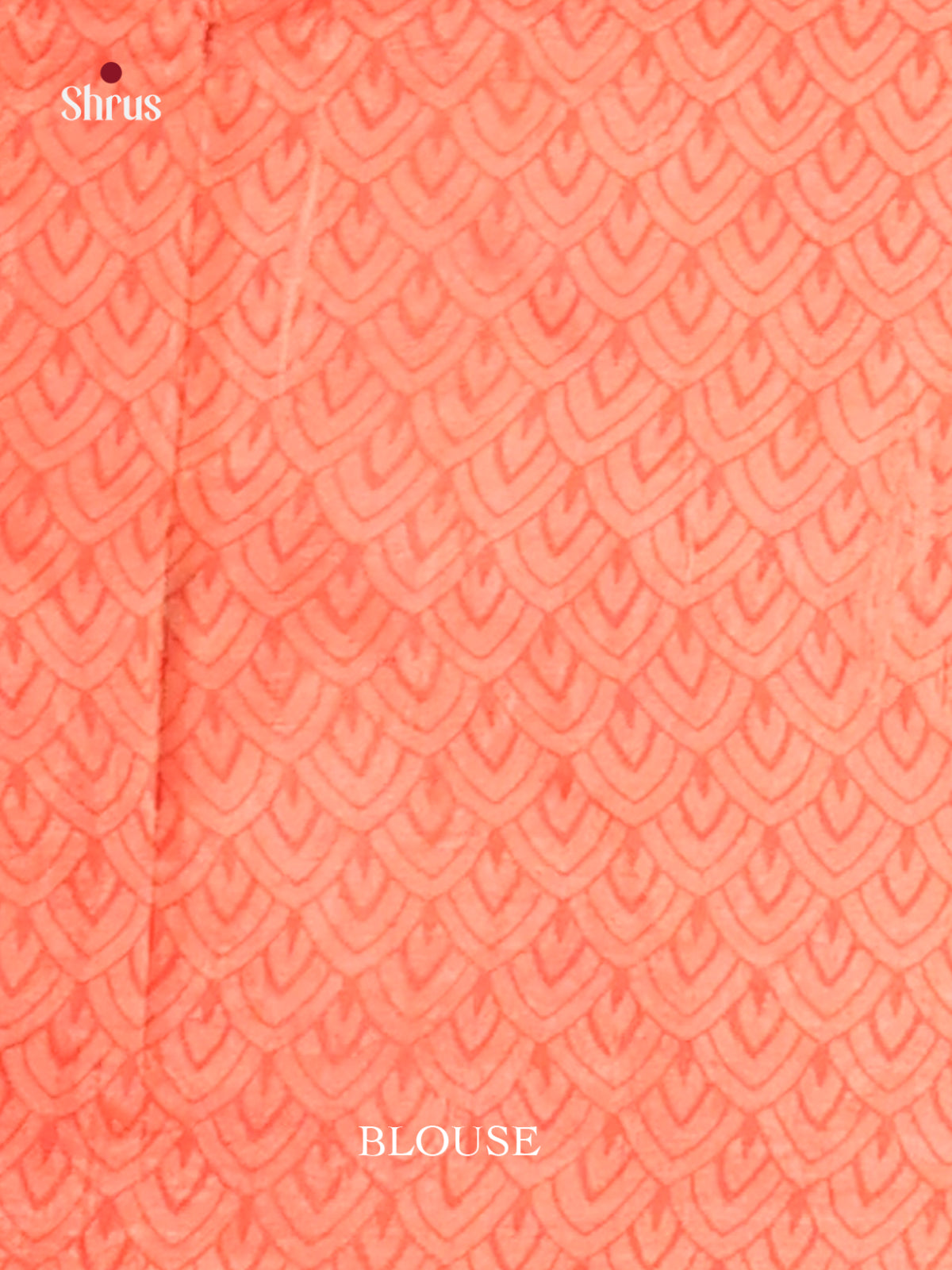 Cream & Orange - Semi Tussar Saree