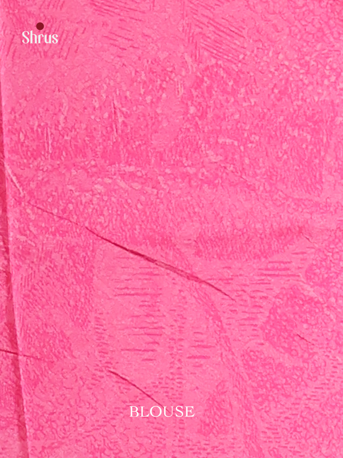 Cream & Pink - Semi Tussar Saree