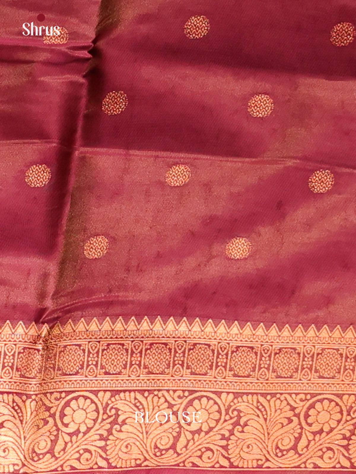 Orange & Maroon - Semi Softsilk Saree - Shop on Shrus.com