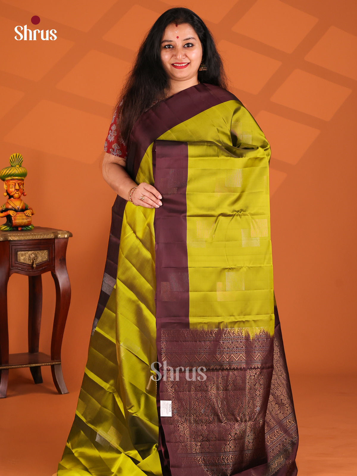 DFS12500 - Softsilk-halfpure Saree - Shop on Shrus.com