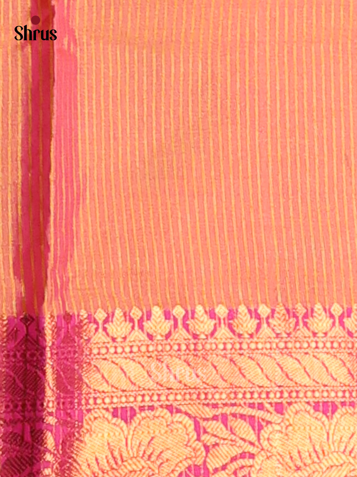 Lime Green & Pink - Semi Pochampally Saree - Shop on Shrus.com