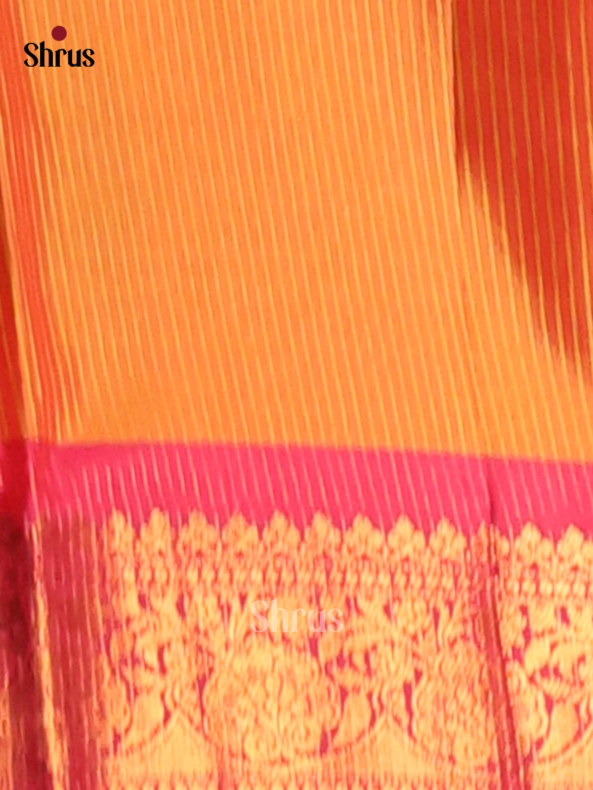 Light Green & Pink- Semi Pochampally Saree - Shop on Shrus.com