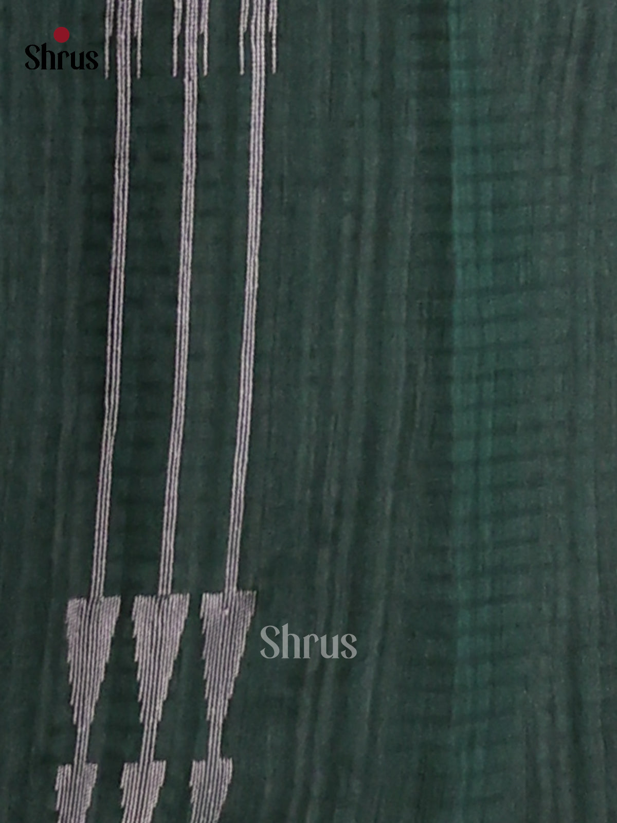 Green - Semi Rawsilk Saree - Shop on Shrus.com