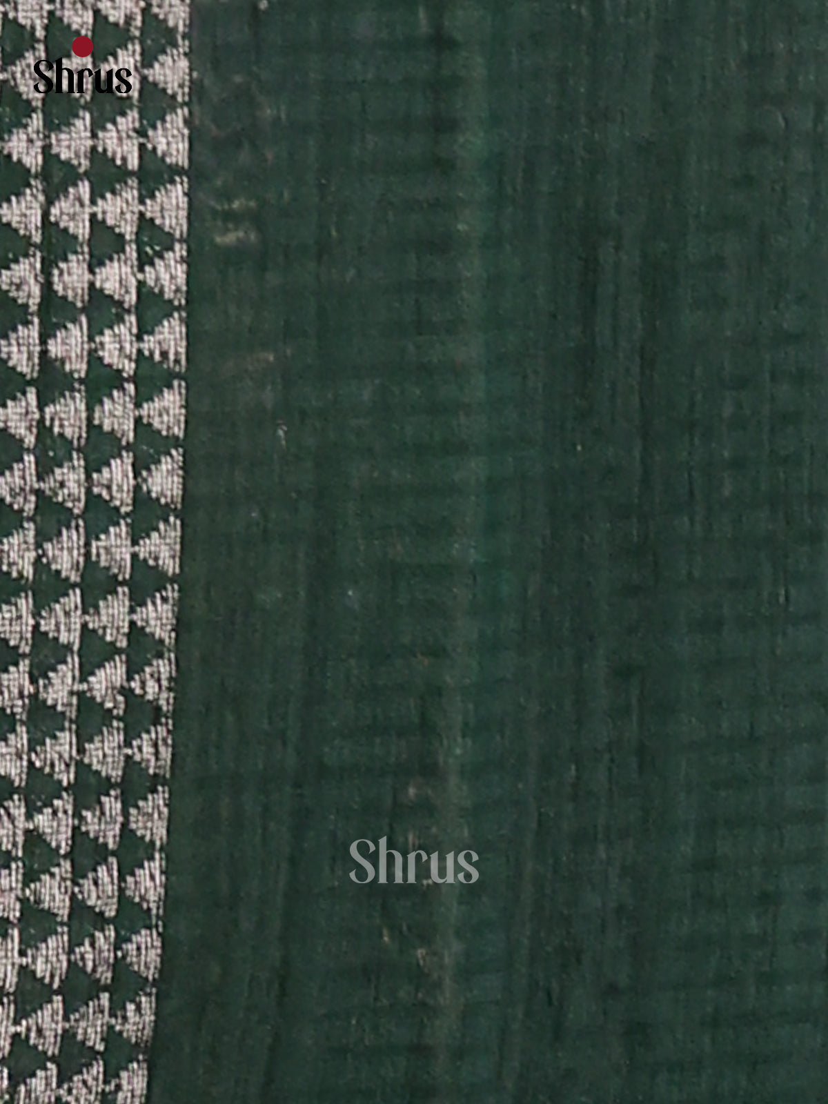 Peacock Green - Semi Rawsilk Saree - Shop on Shrus.com