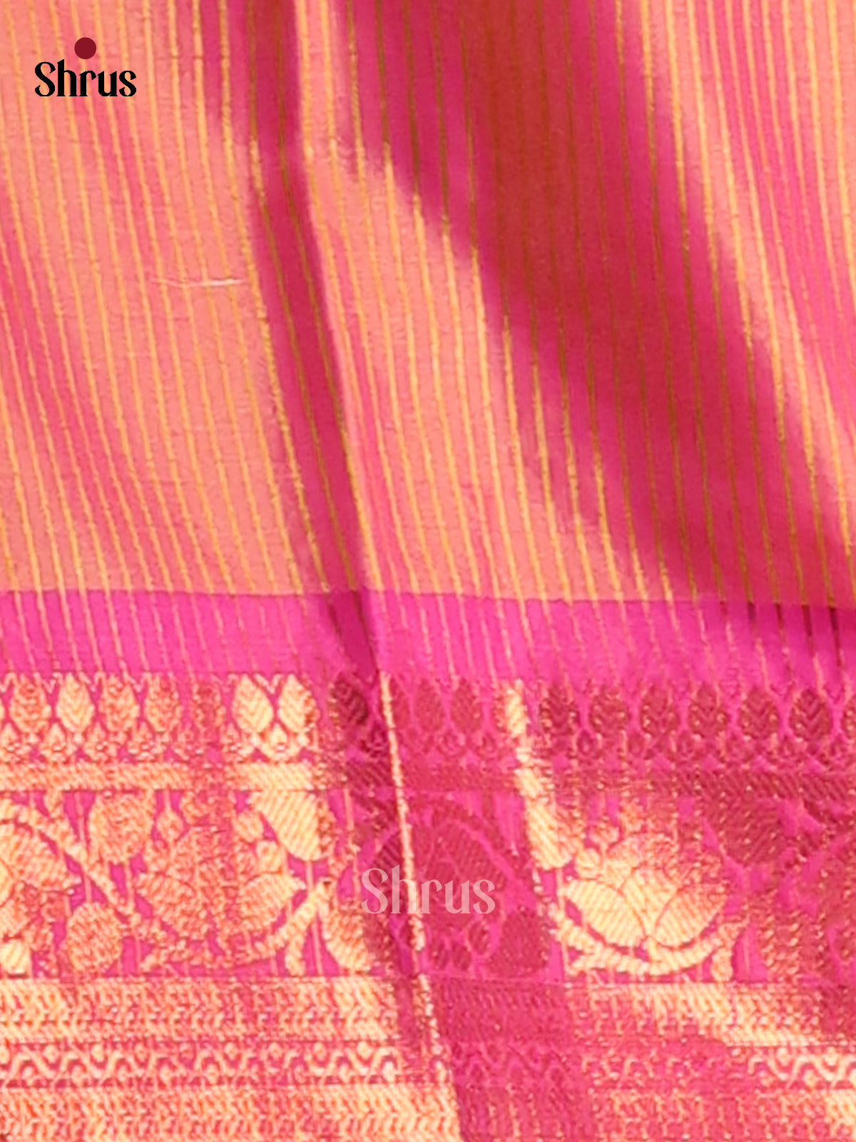 Blue & Orange - Semi Pochampally Saree