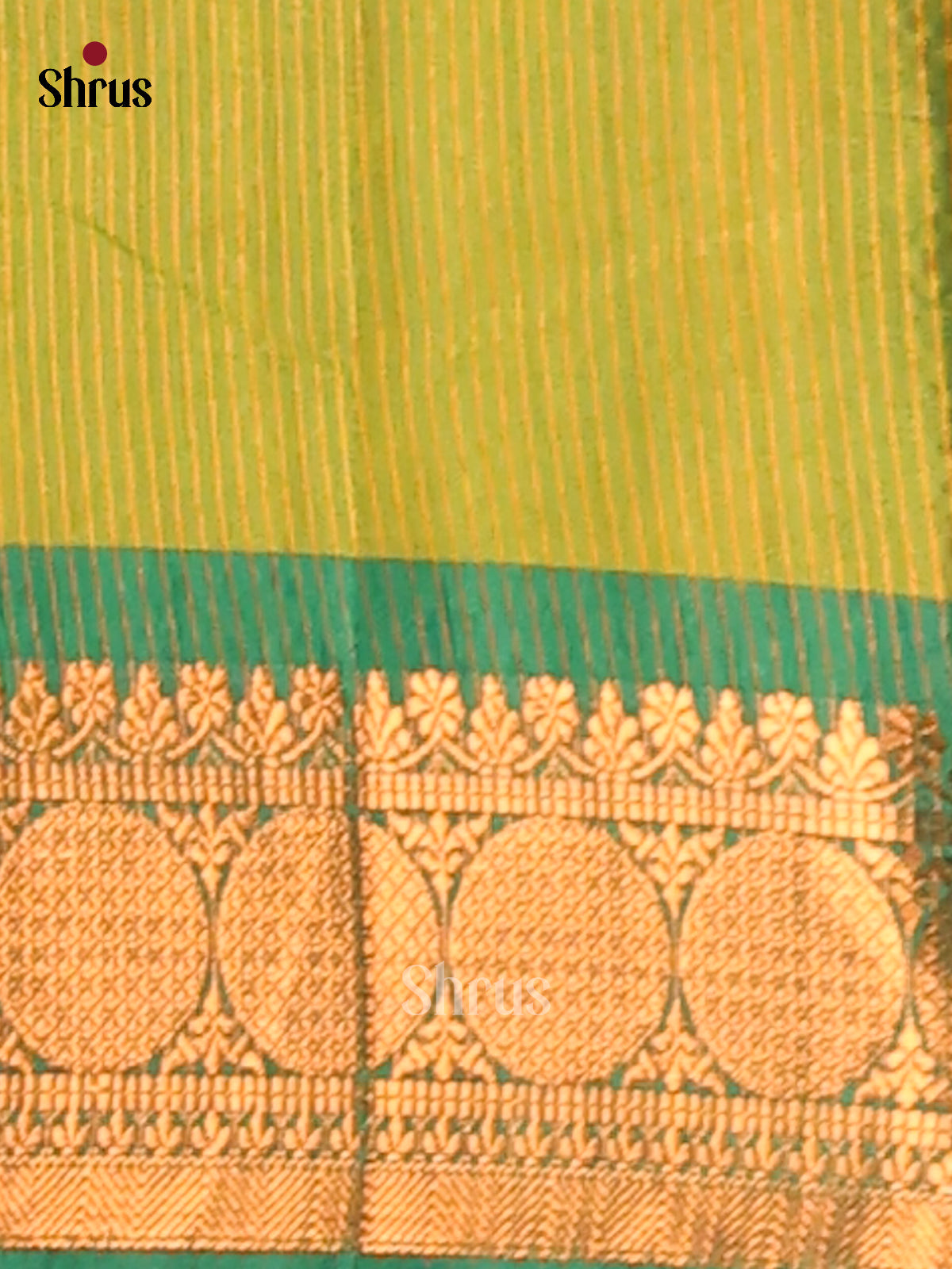 Pink & Green- Semi Pochampally Saree - Shop on Shrus.com