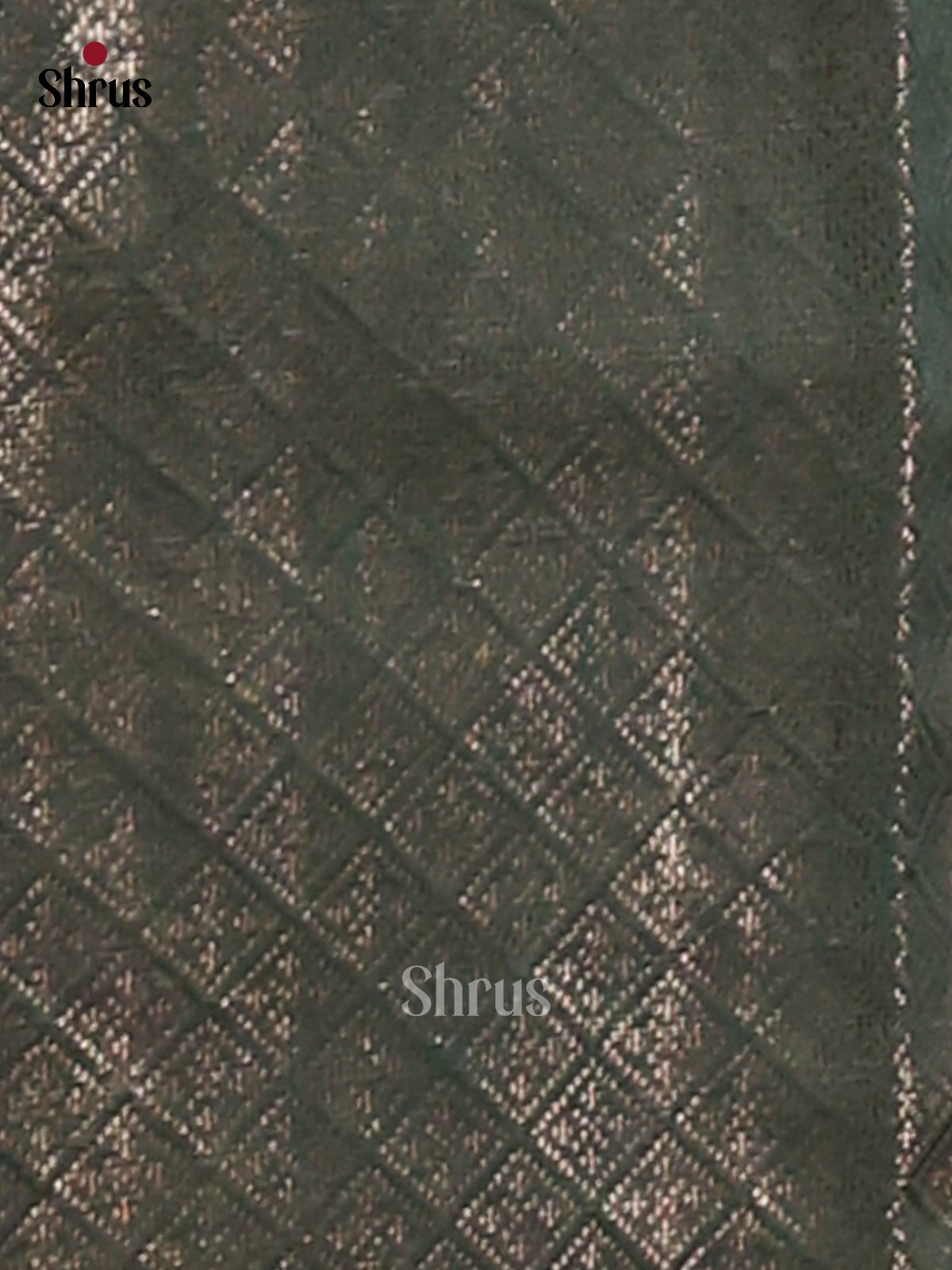 Green - Semi Jute Saree - Shop on Shrus.com