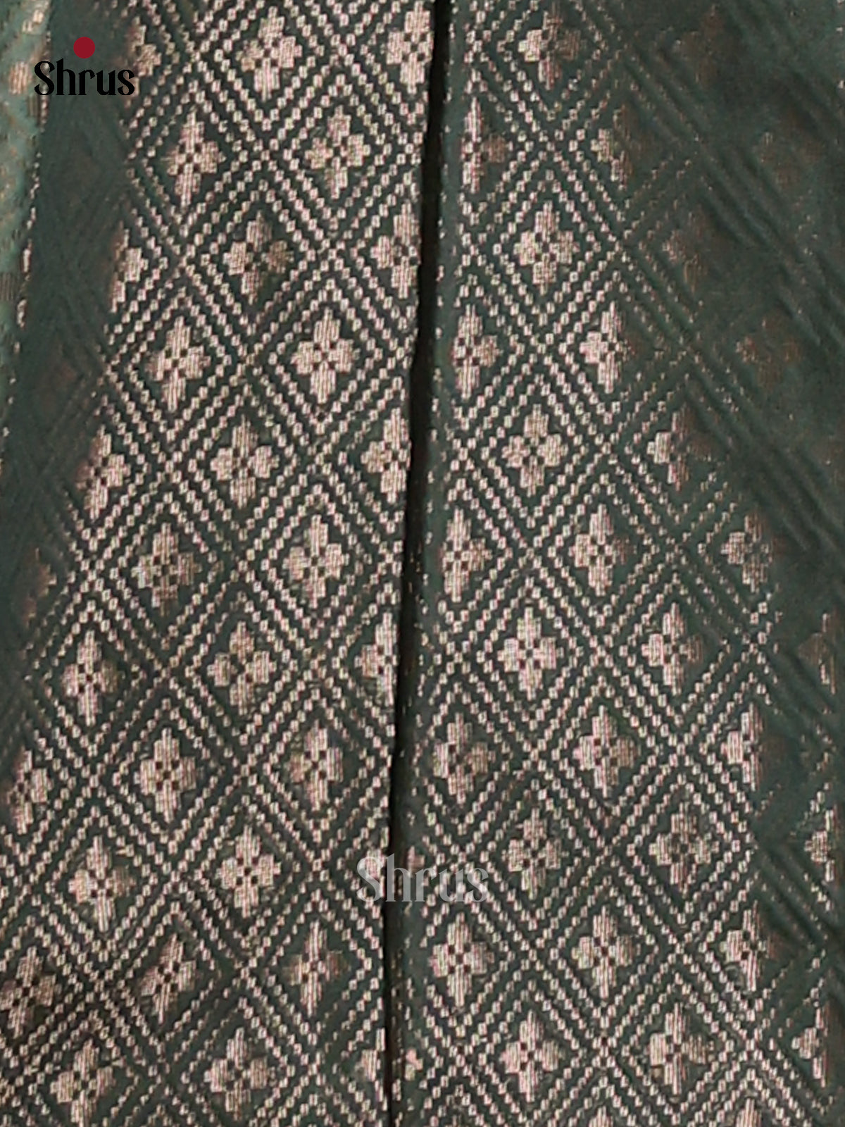 Green - Semi Jute Saree - Shop on Shrus.com