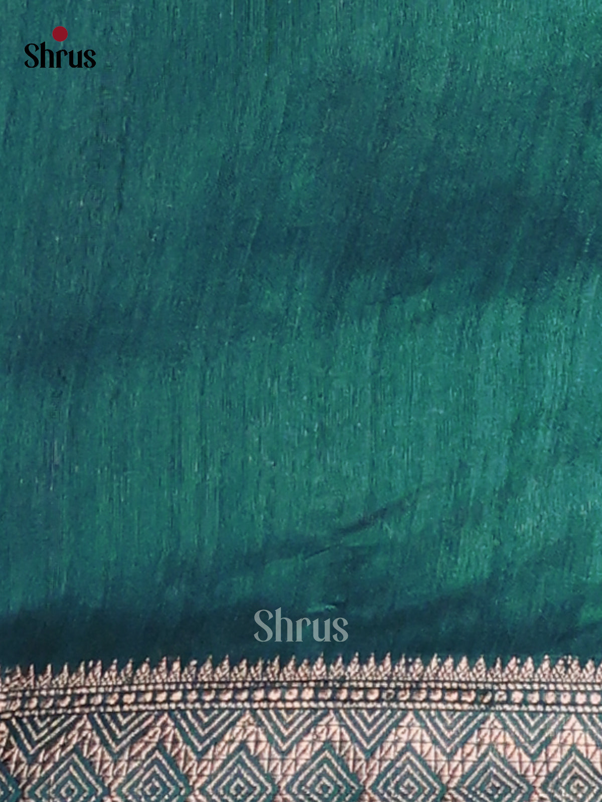Green - Semi Rawsilk Saree - Shop on Shrus.com