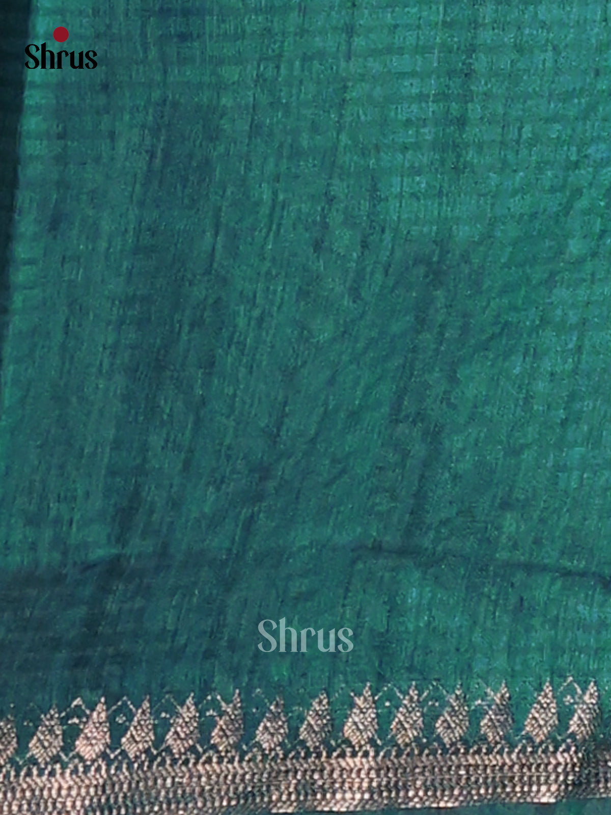 Green - Semi Rawsilk Saree - Shop on Shrus.com