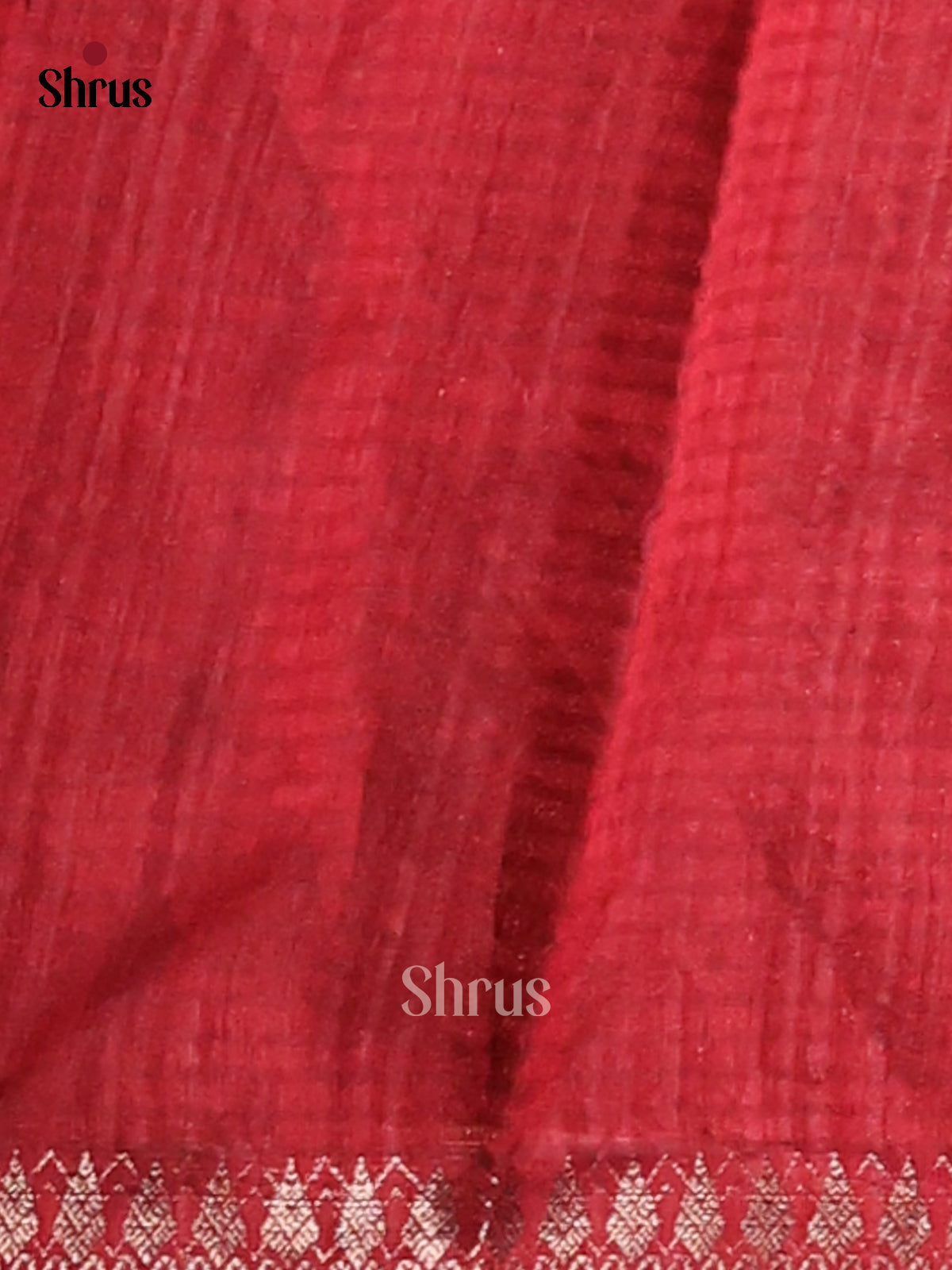 Maroon - Semi Rawsilk Saree - Shop on Shrus.com