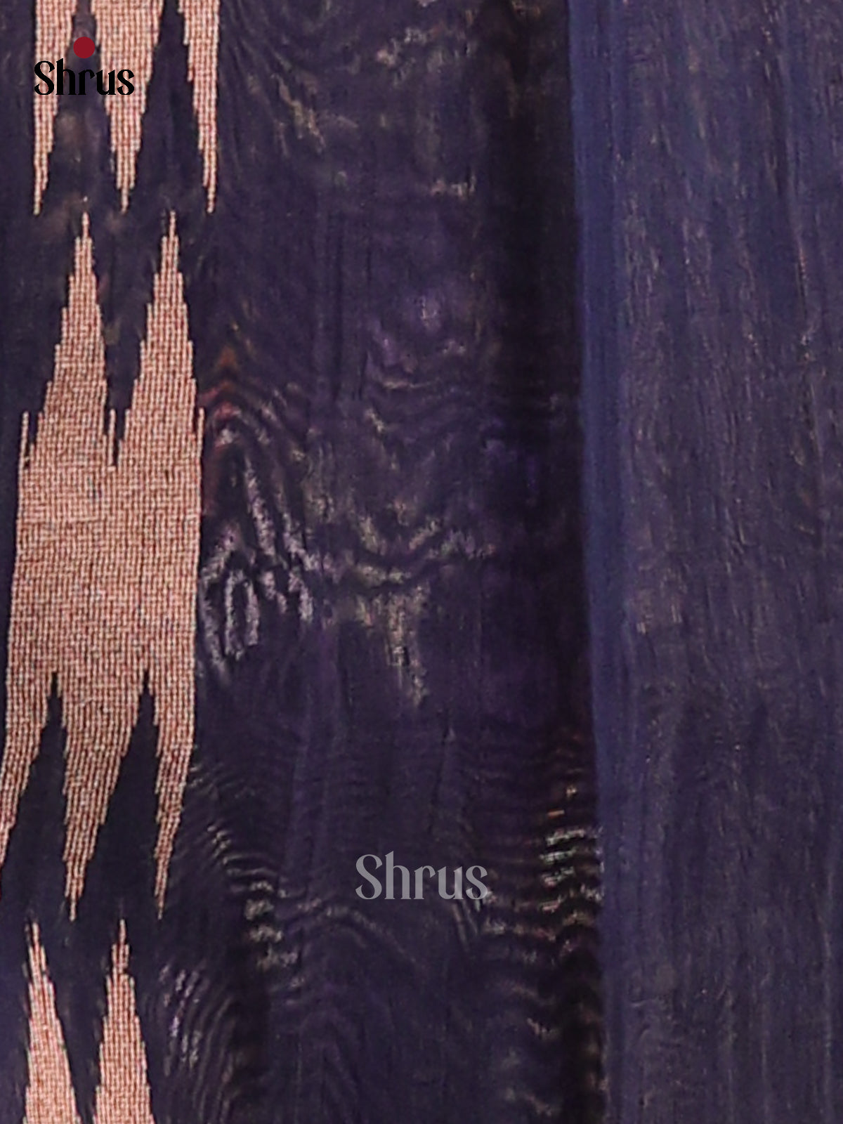 Blue - Semi Rawsilk Saree