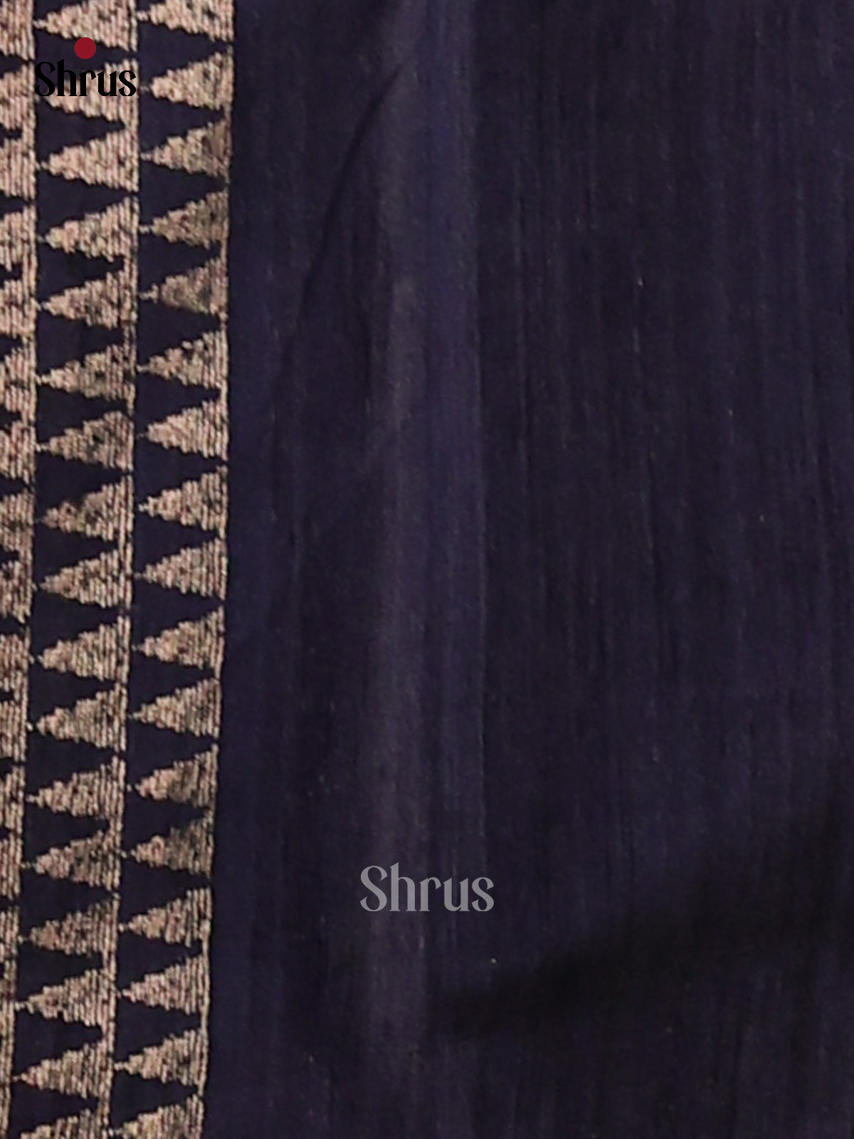 Blue - Semi Rawsilk Saree