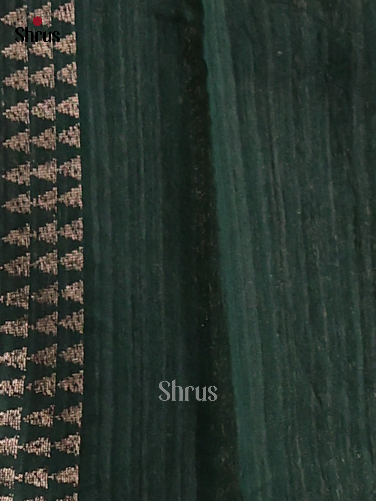 Green - Semi Rawsilk Saree - Shop on Shrus.com