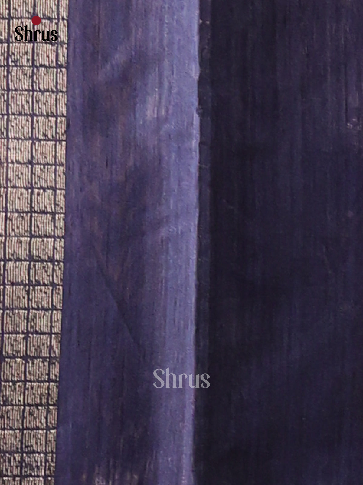 Blue - Semi Rawsilk Saree