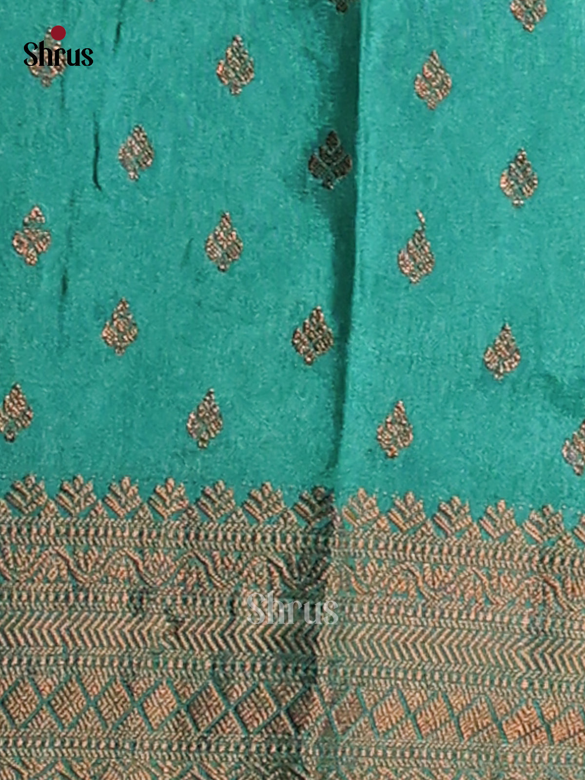 Pista Green & Green- NorthSilk Cotton Saree - Shop on Shrus.com