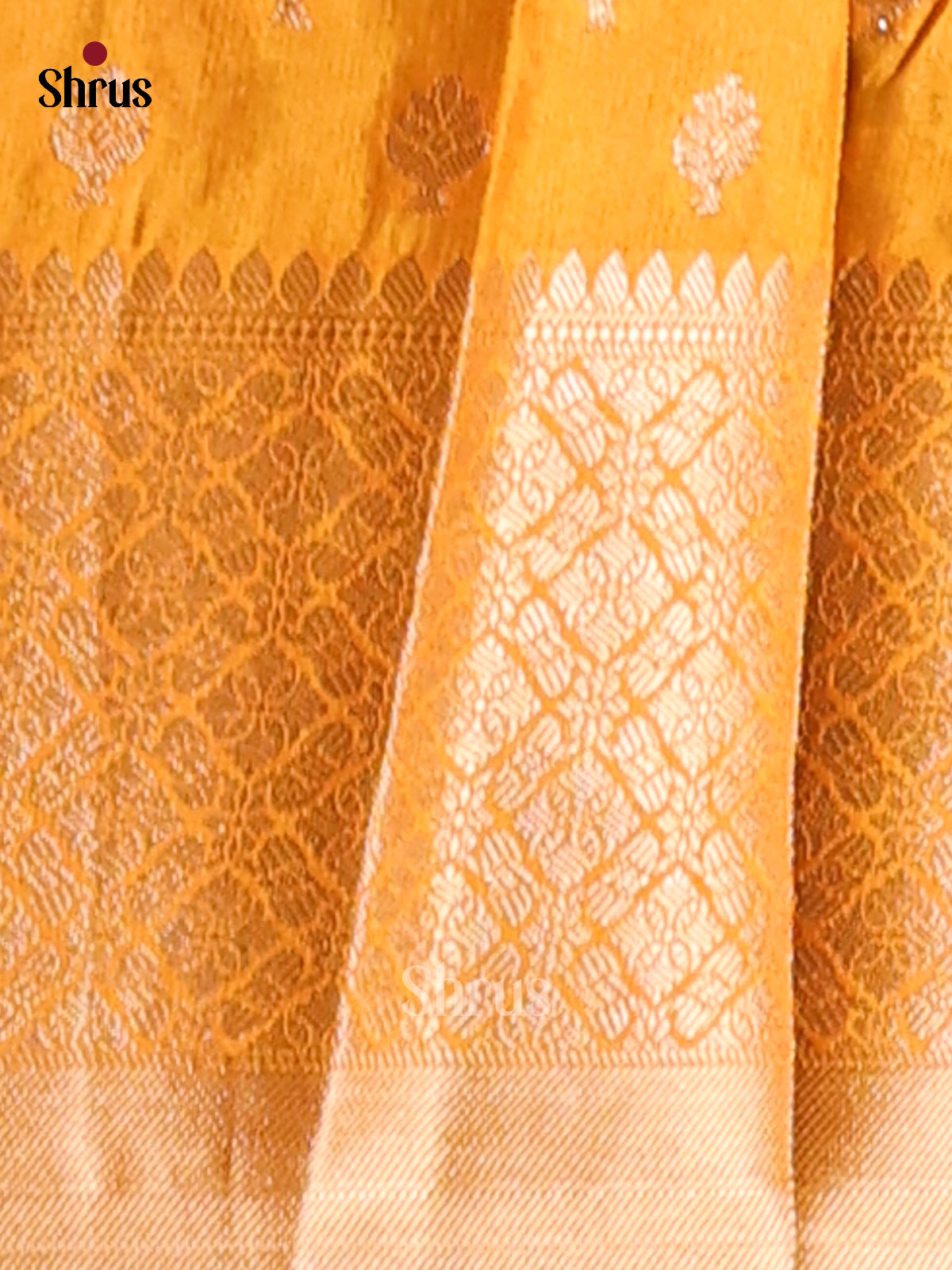 Green & Mustard - NorthSilk Cotton Saree - Shop on Shrus.com