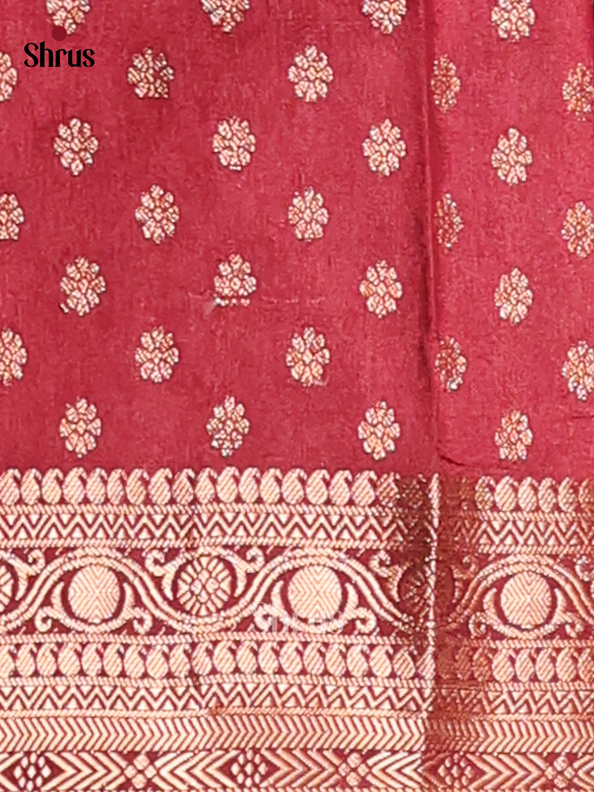 Green & Maroon - NorthSilk Cotton Saree - Shop on Shrus.com