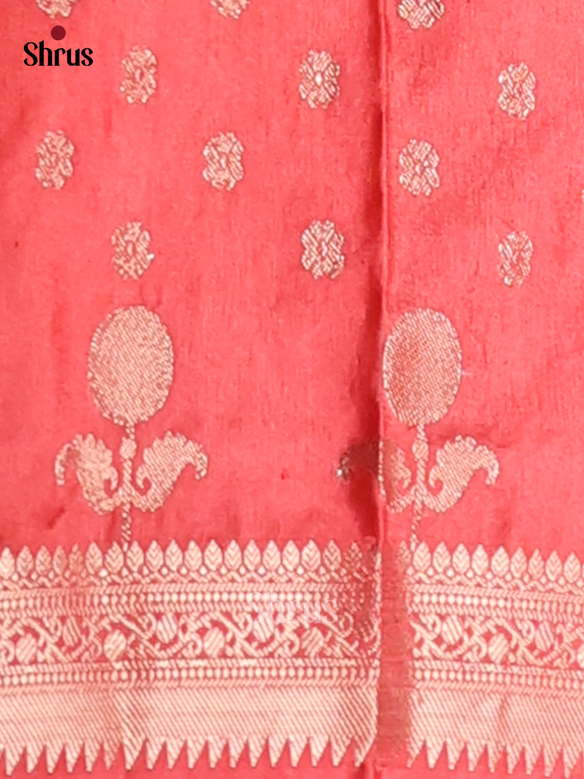 Red - NorthSilk Cotton Saree - Shop on Shrus.com