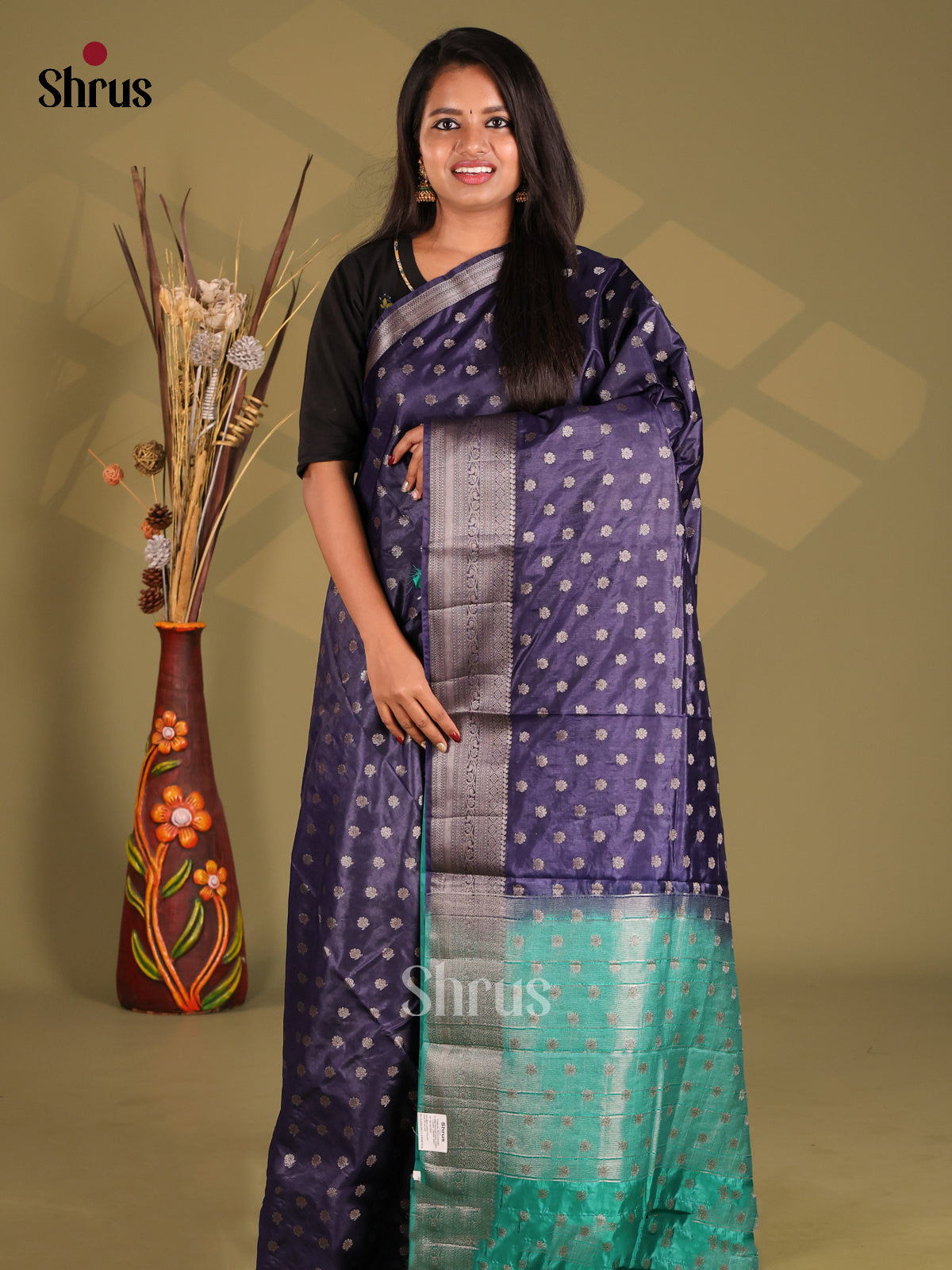 Blue & Green - NorthSilk Cotton Saree