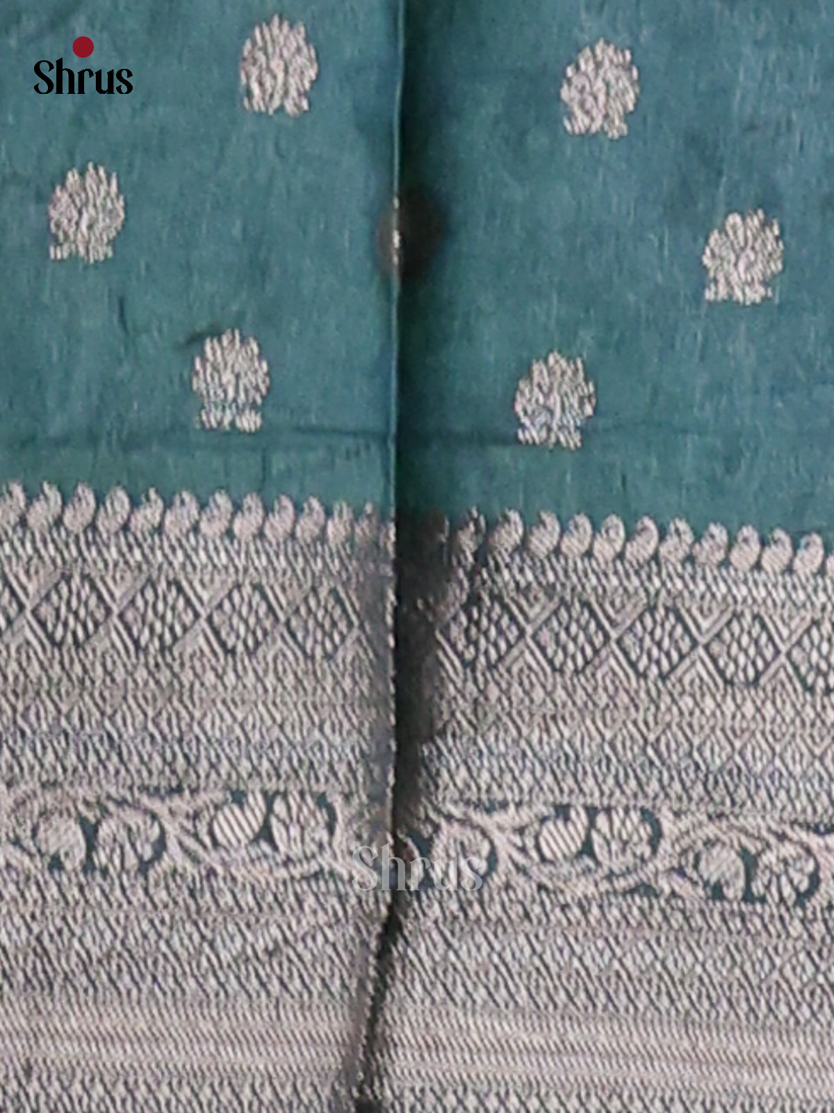 Light Green & Green - NorthSilk Cotton Saree - Shop on Shrus.com