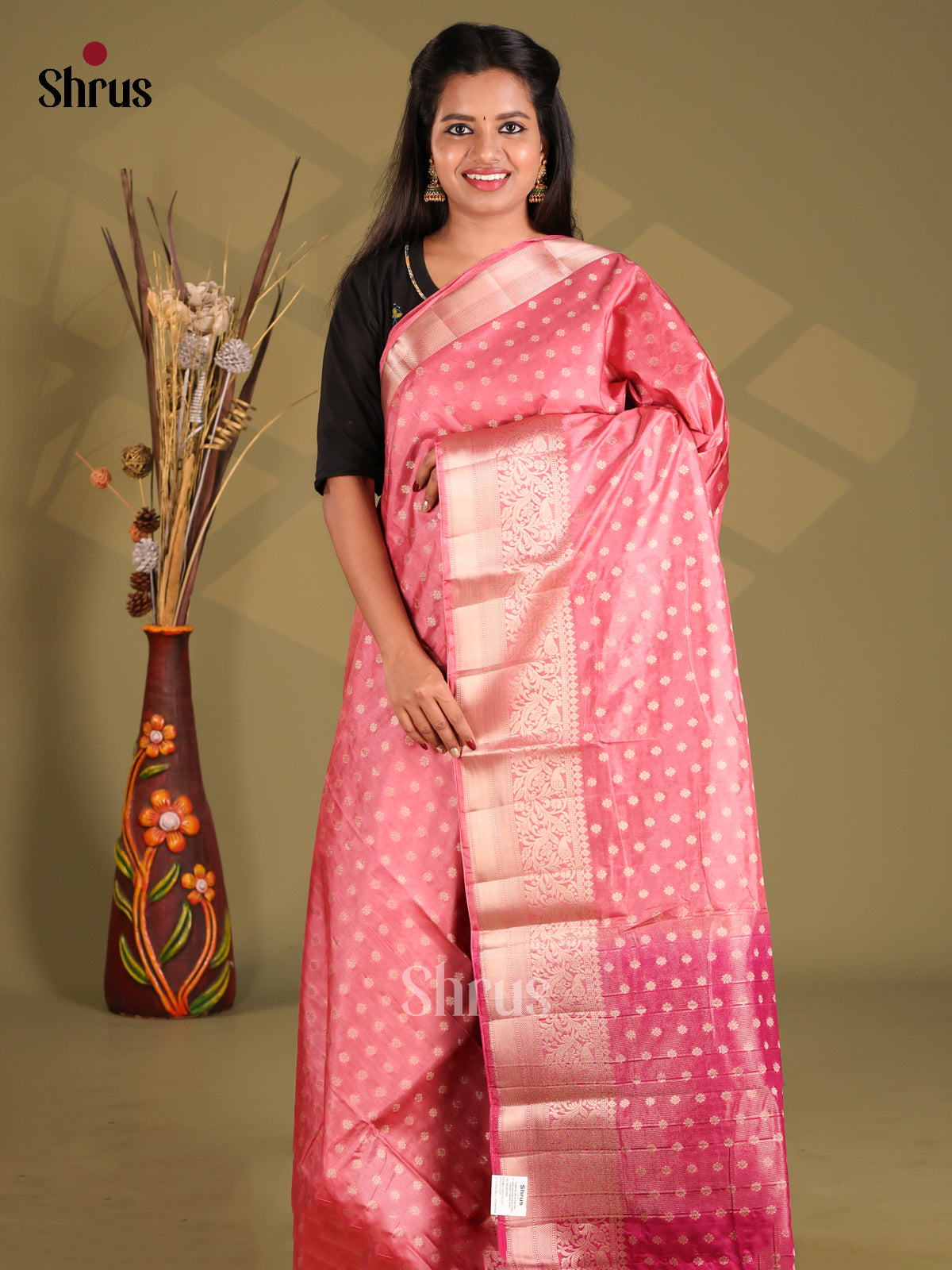 Pink & Purple - NorthSilk Cotton Saree - Shop on Shrus.com