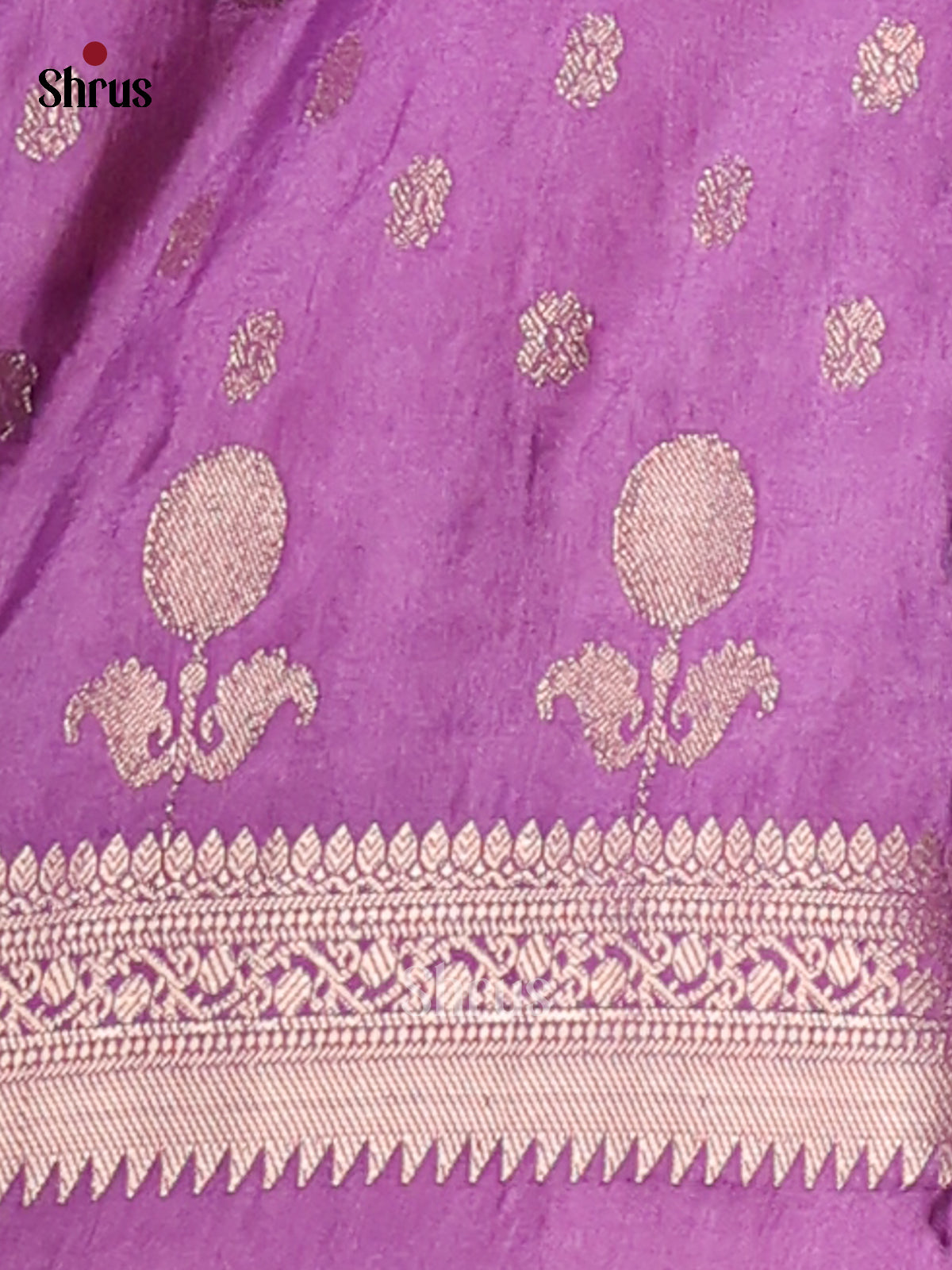 Lavender - NorthSilk Cotton Saree - Shop on Shrus.com