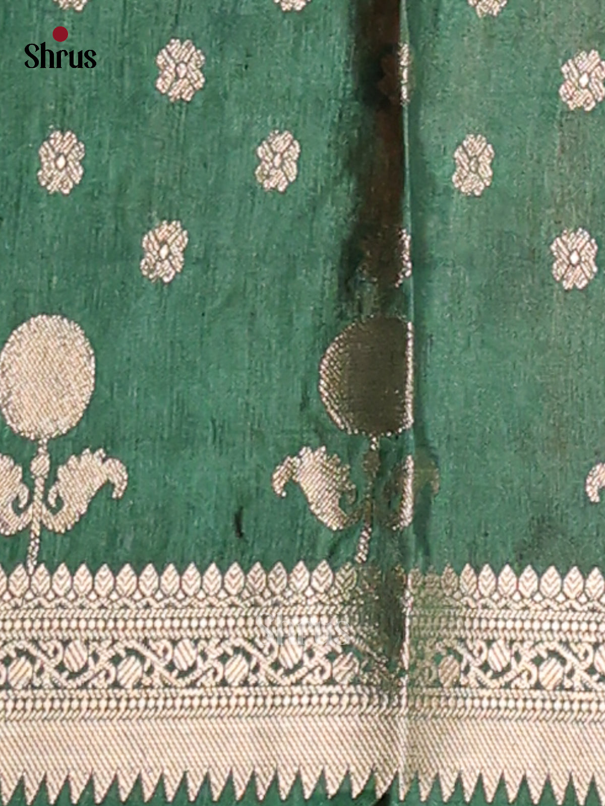 Orange & Green - NorthSilk Cotton Saree - Shop on Shrus.com