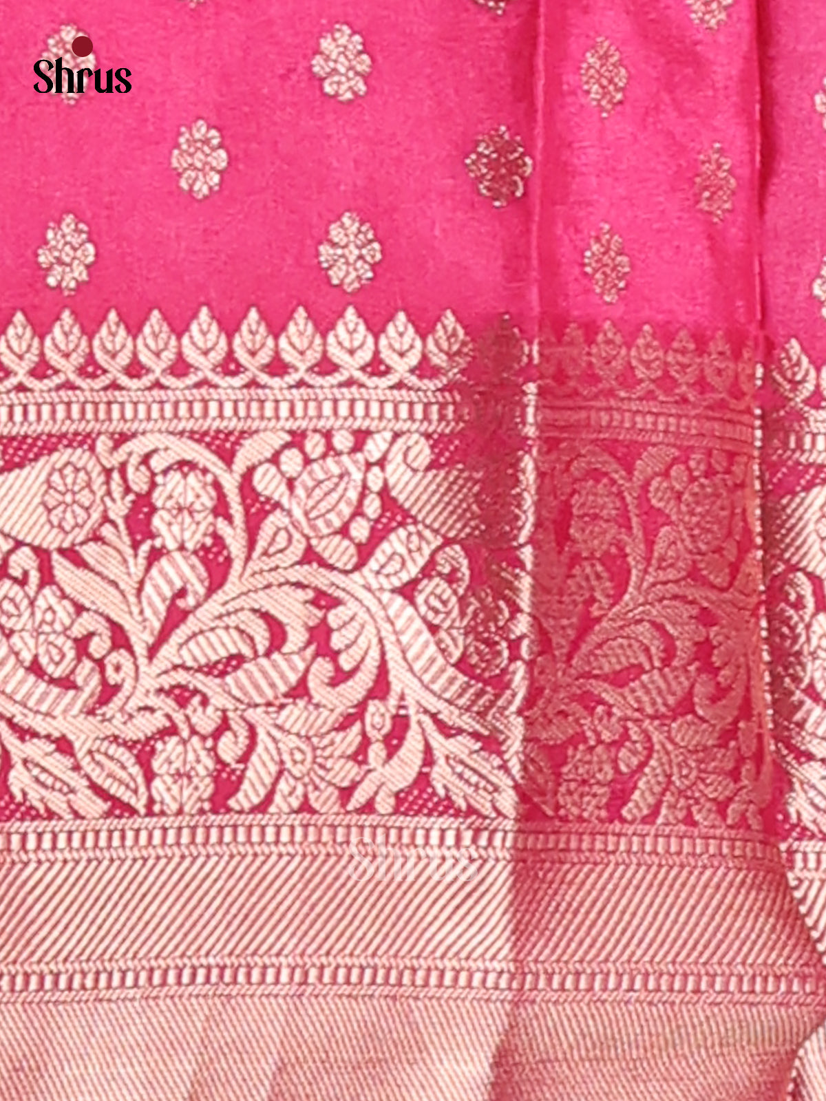 Dusty Brown & Maroon - NorthSilk Cotton Saree - Shop on Shrus.com