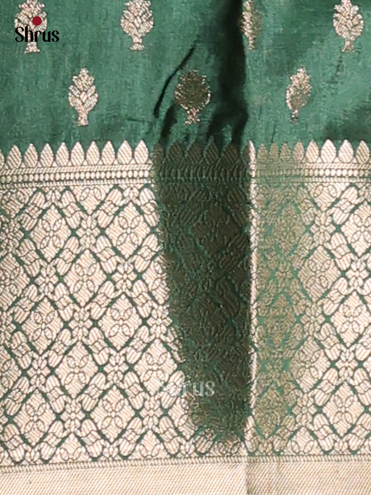 Orange & Green - NorthSilk Cotton Saree - Shop on Shrus.com
