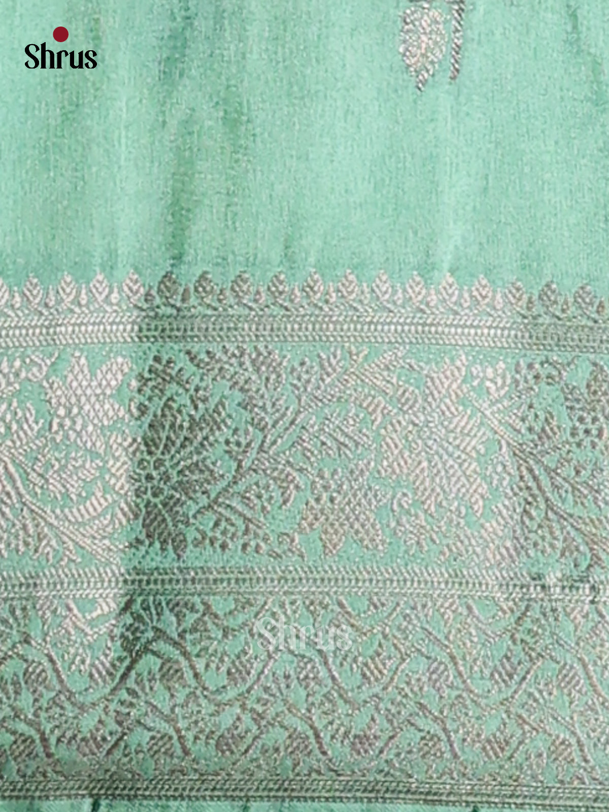 Pastel Green - NorthSilk Cotton Saree - Shop on Shrus.com