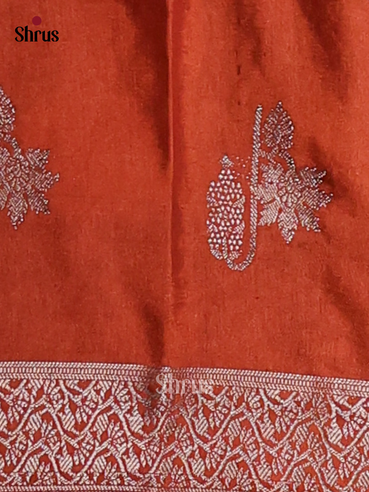 Brown & Rust - NorthSilk Cotton Saree