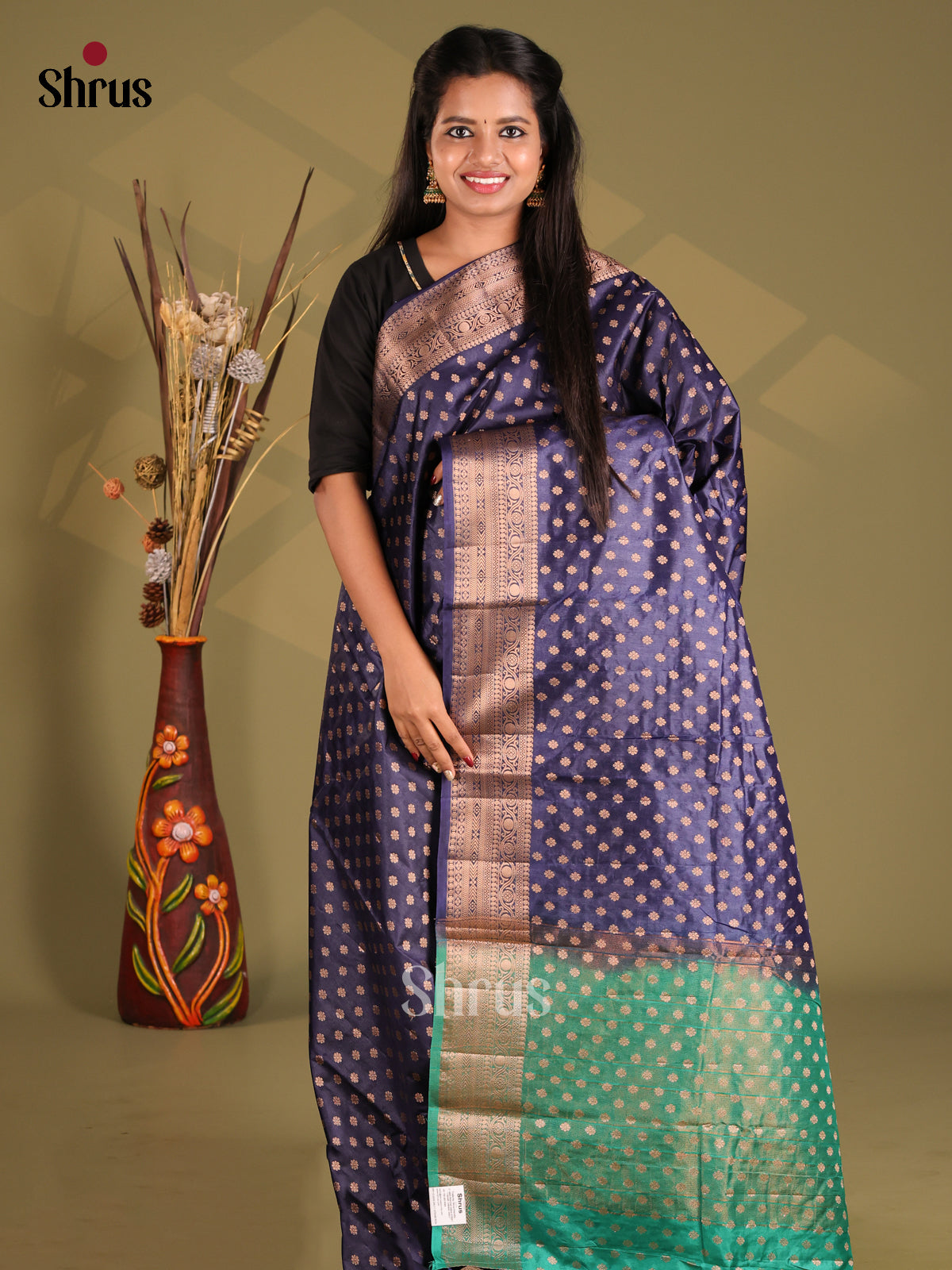 Blue & Green - NorthSilk Cotton Saree