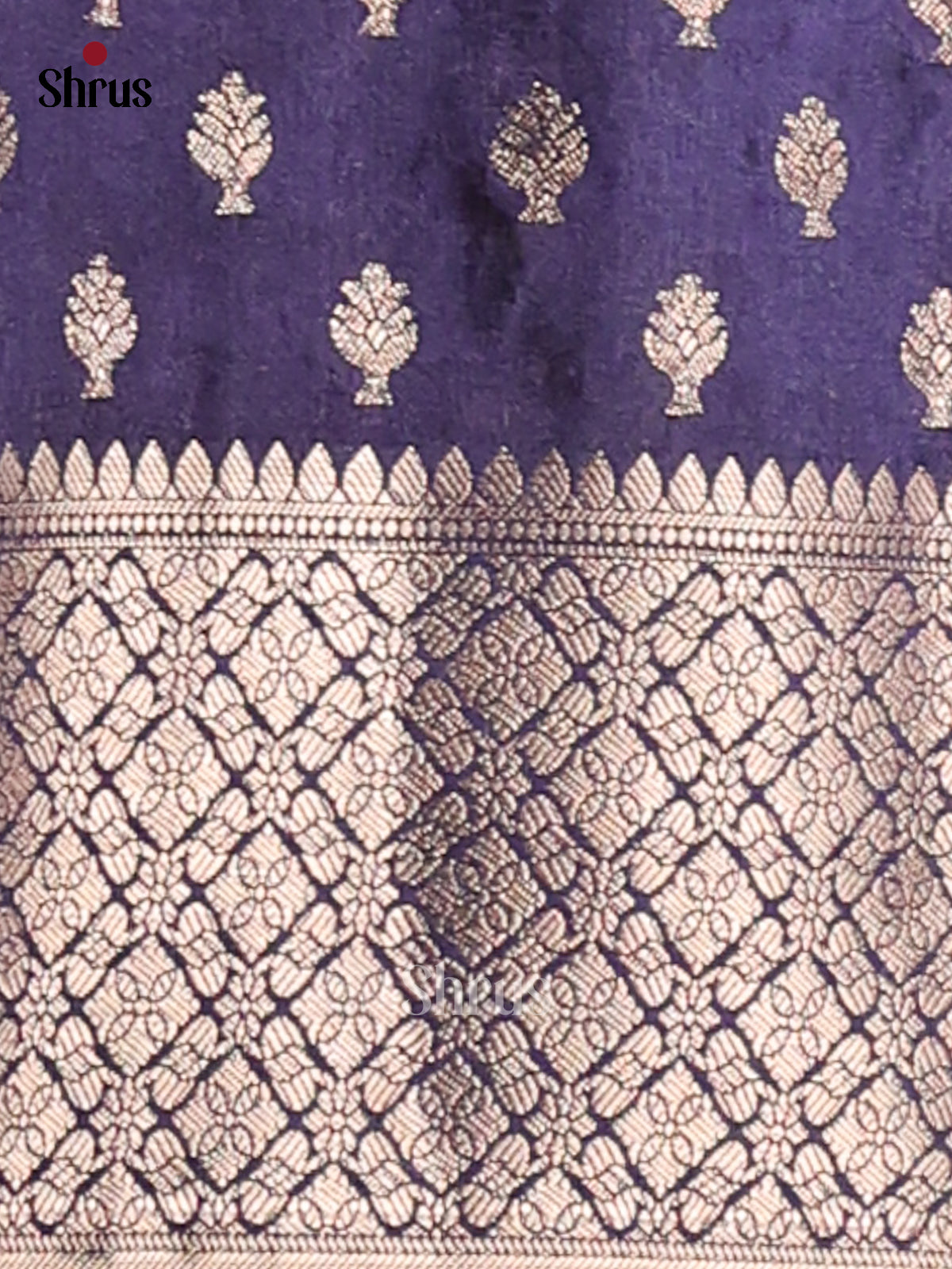 Pastel blue & Blue- NorthSilk Cotton Saree - Shop on Shrus.com