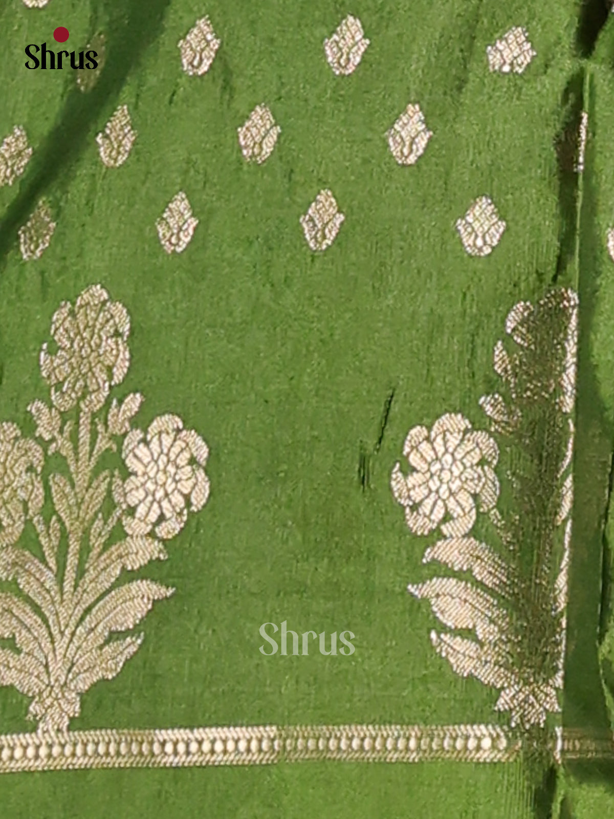 Mathulir Green & Green - NorthSilk Cotton Saree - Shop on Shrus.com