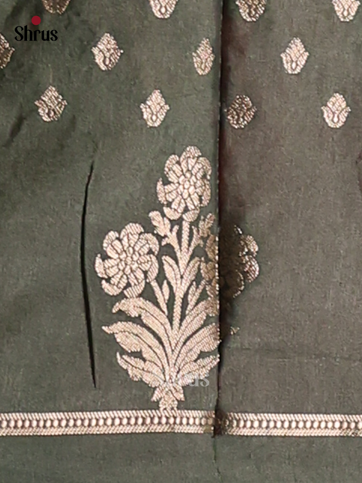 Pink & Grey  - NorthSilk Cotton Saree - Shop on Shrus.com