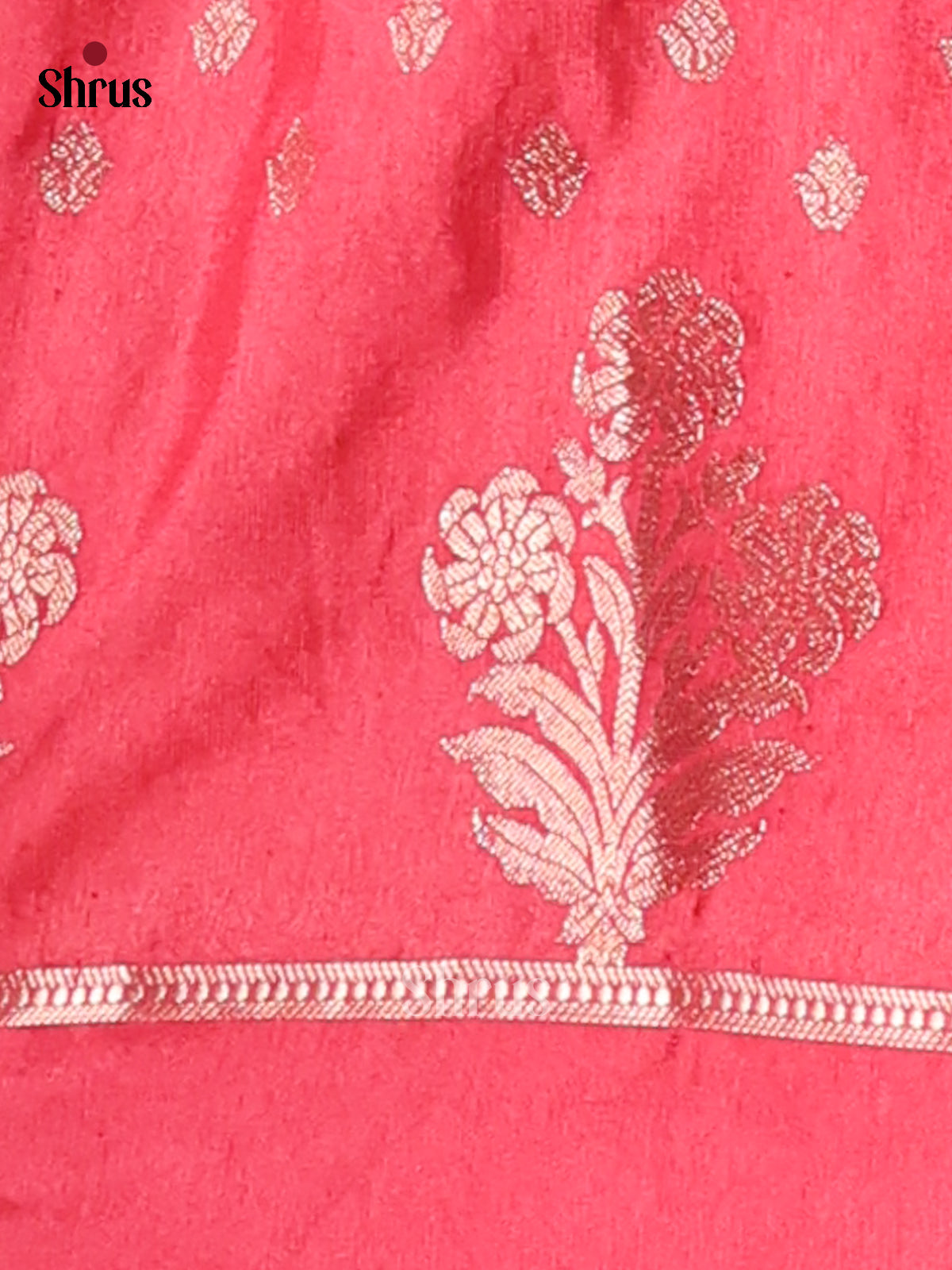 Red- NorthSilk Cotton Saree - Shop on Shrus.com