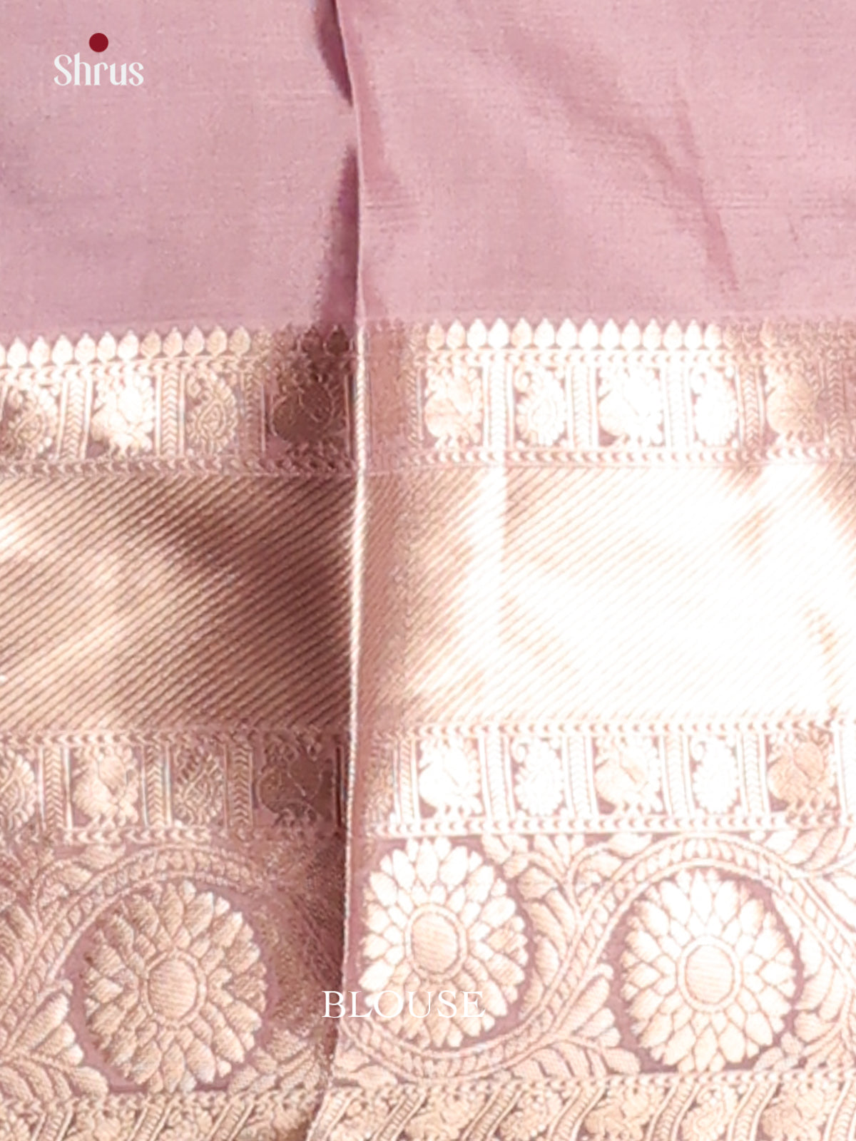 Fabulous Mild Lavender Kanchipuram silk Saree with zari  floral brocade - Shop on Shrus.com