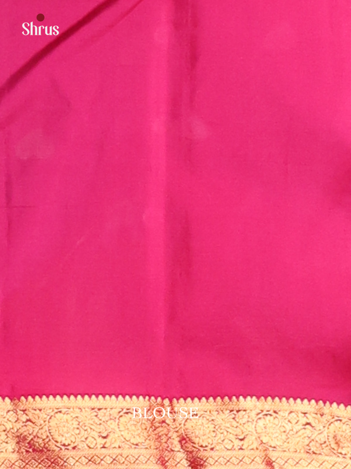 Purple & Pink Kanchipuram silk Saree with criss cross checks brocade - Shop on Shrus.com